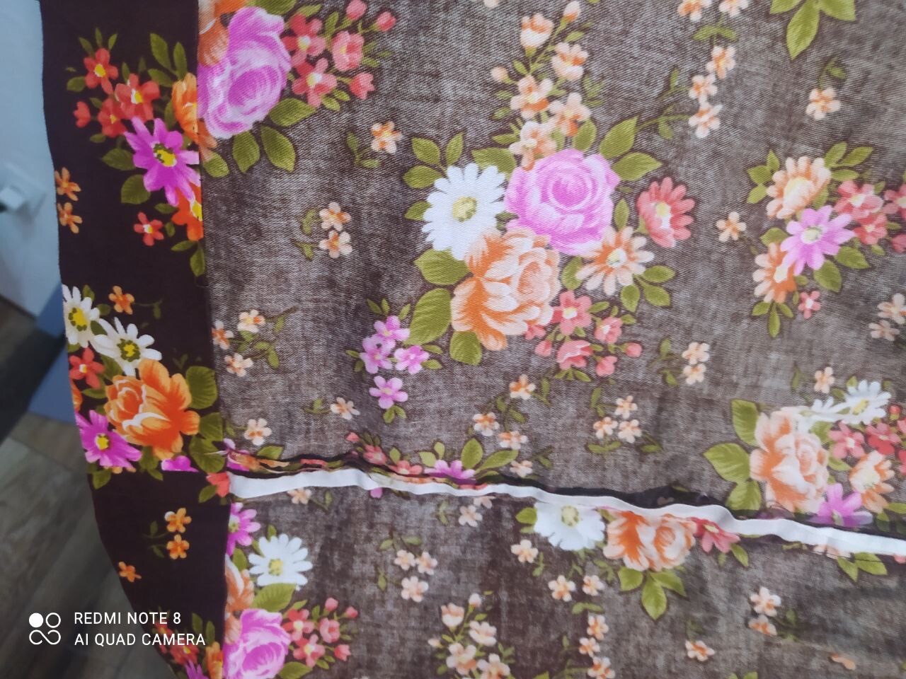 Vintage Women’s Dress Retro Midi Floral Handmade Unbranded, UK 12, US 10