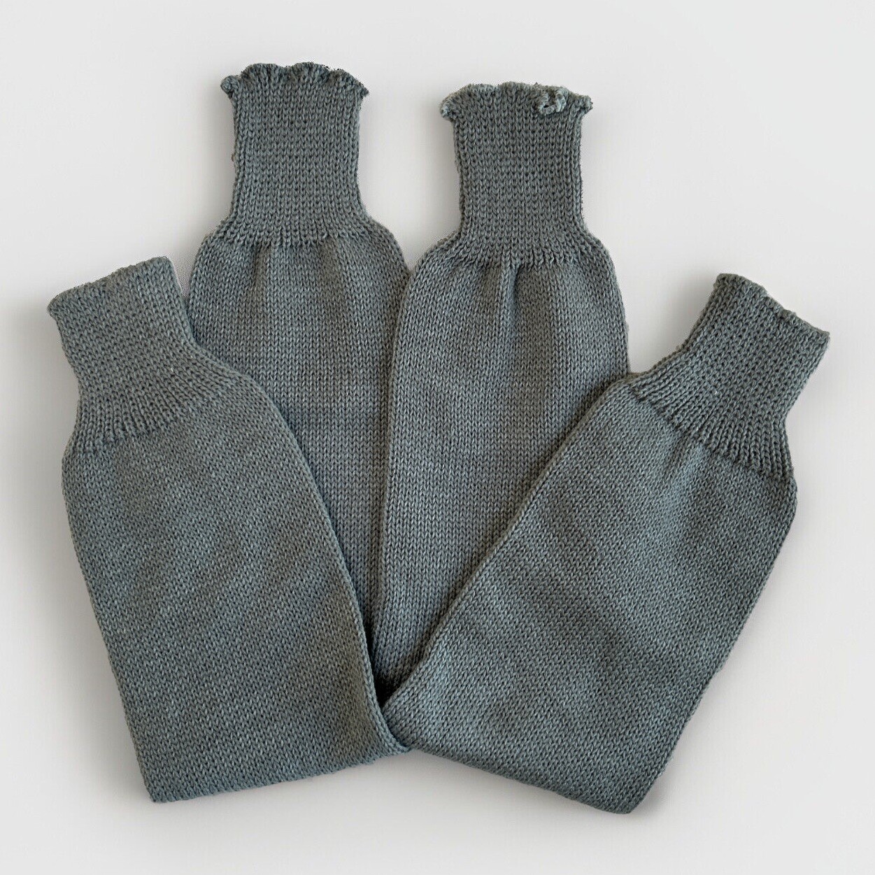 VTG Women’s Leg Warmer Socks 80’s NOS Acrylic 22″ Slouch 90’s Gray Grey OSFA.