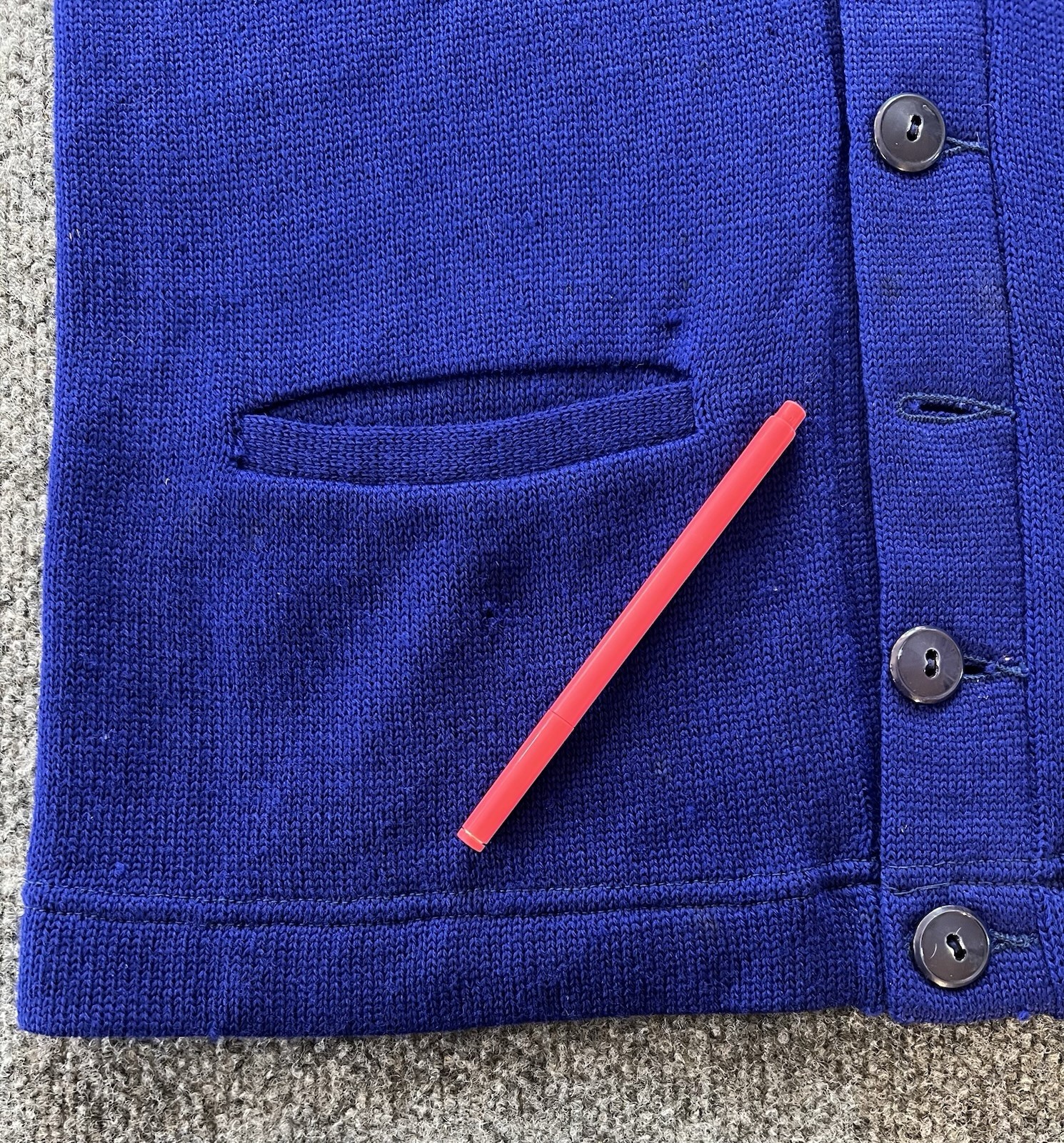 VTG 60s New Era Letterman Cardigan Sweater Norse Stars Chicago Knitting Mills