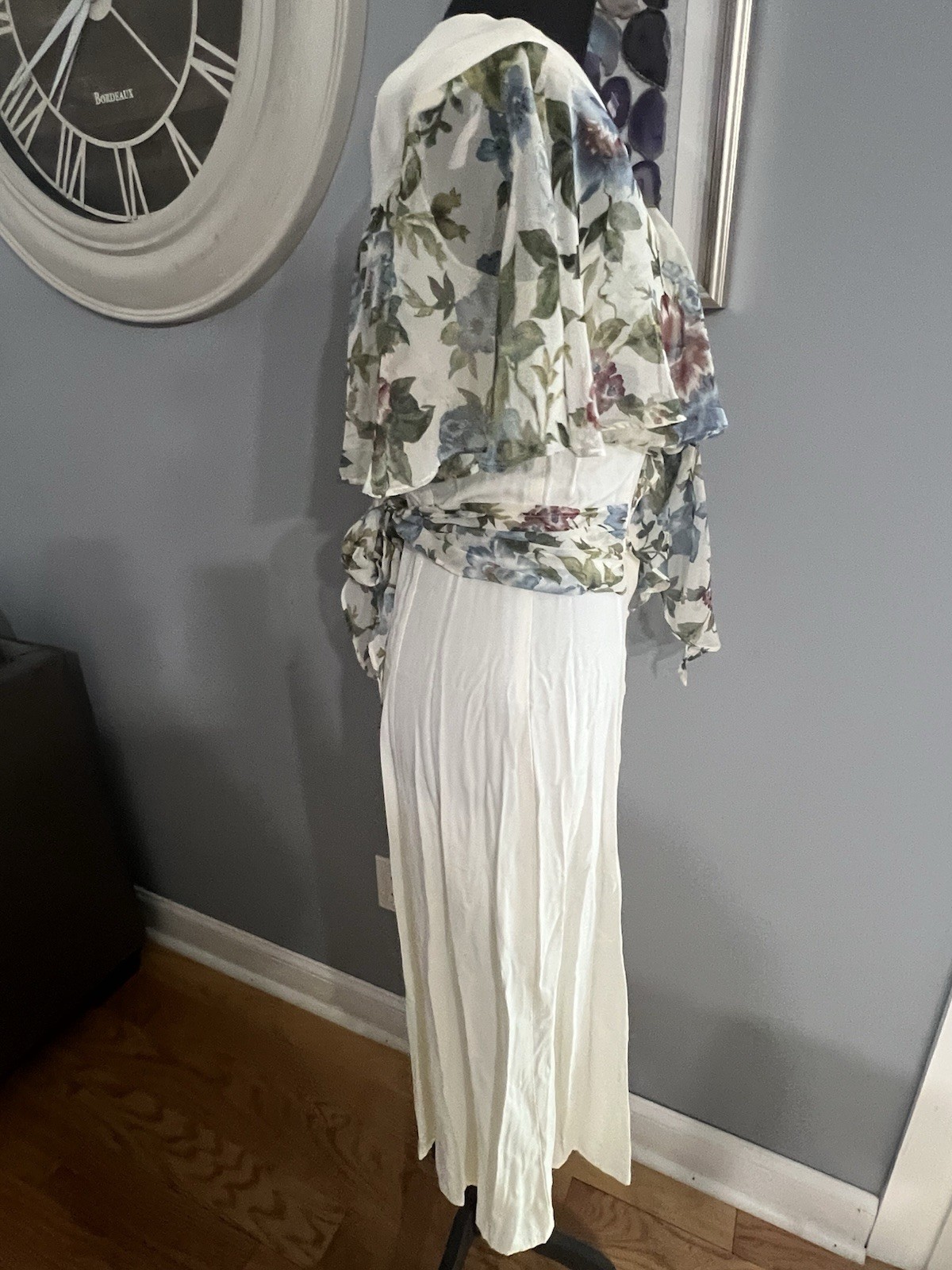 DBY | Off White & Floral Dress | Size 3