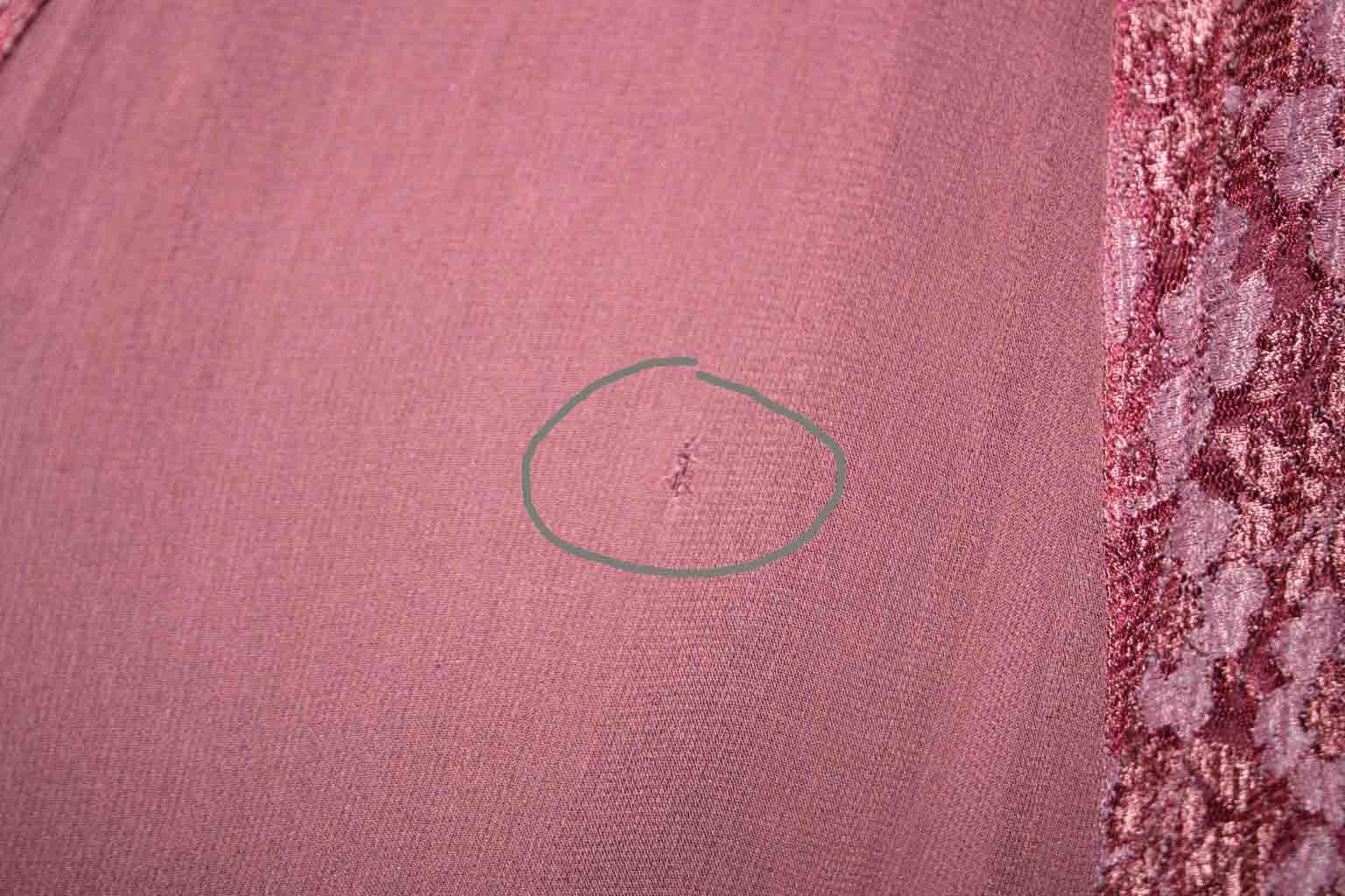 S Vtg 90s STARINA Midi Dress LACE LINED Rayon Purple Plum Flared Gored Skirt