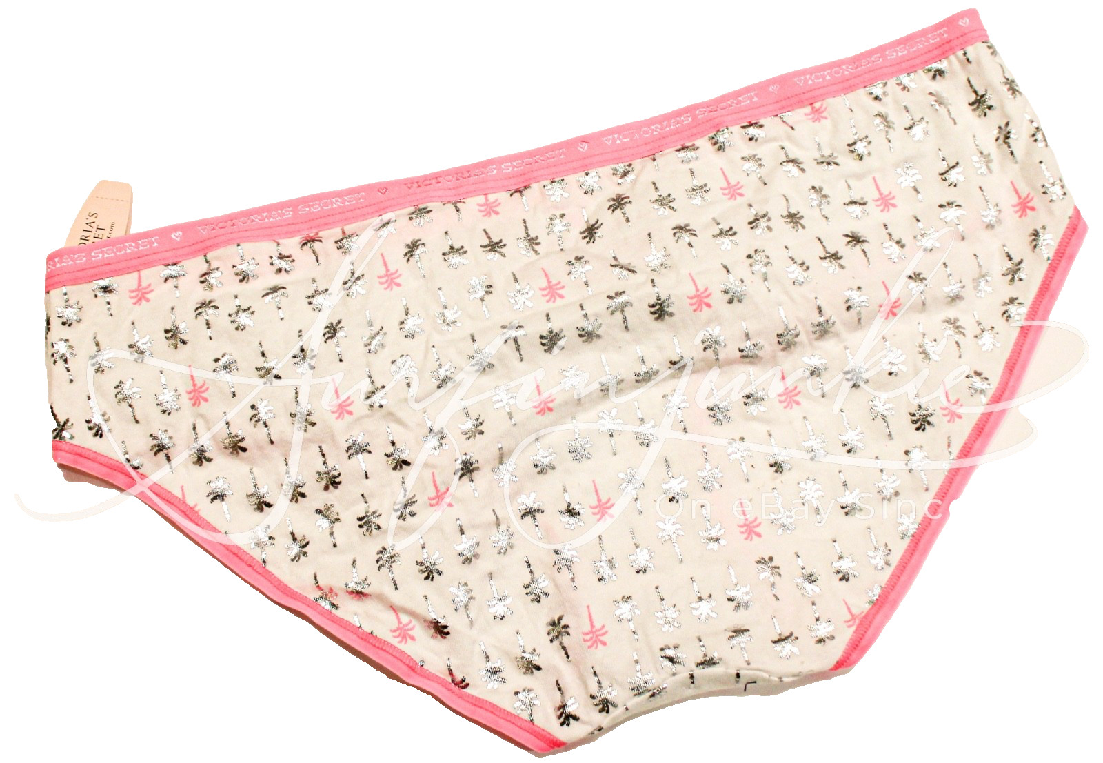 Victoria Secret Vintage Panty Panties XL Cotton Bikini Low Rise Hiphugger Trees
