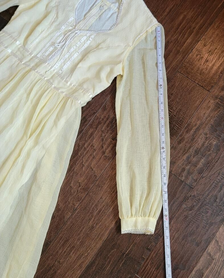 Gunne Sax Romantic Renaissance Bridal Collection Maxi Dress Vintage SZ 13 FLAWS