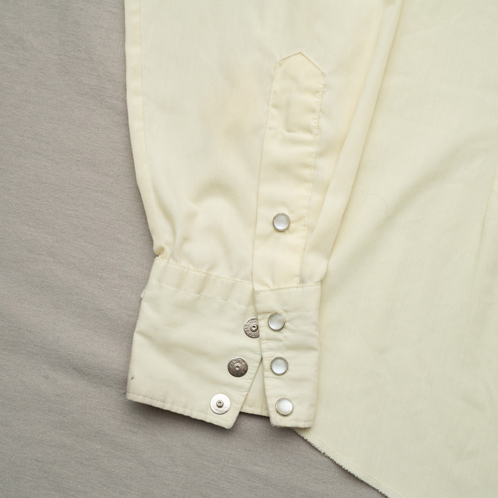 Vintage 60s 70s Tem Tex Western Sportswear Western Flare Pearl Snap Button Up