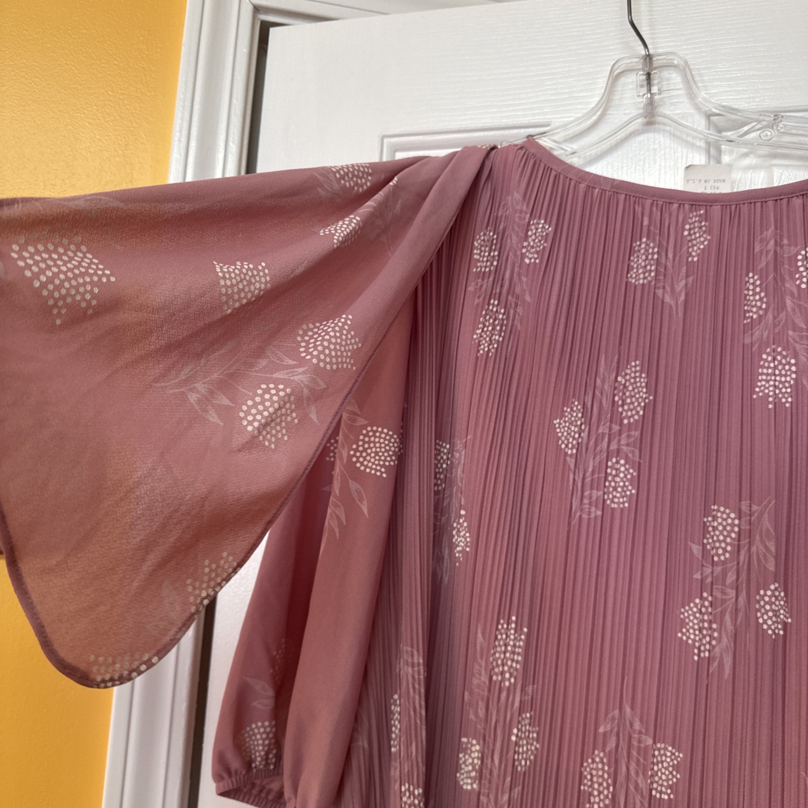 Vtg Lot 2-MCS LTD New York Blue & Pink Dress Pleated Dressy Cocktail Party Uniqu