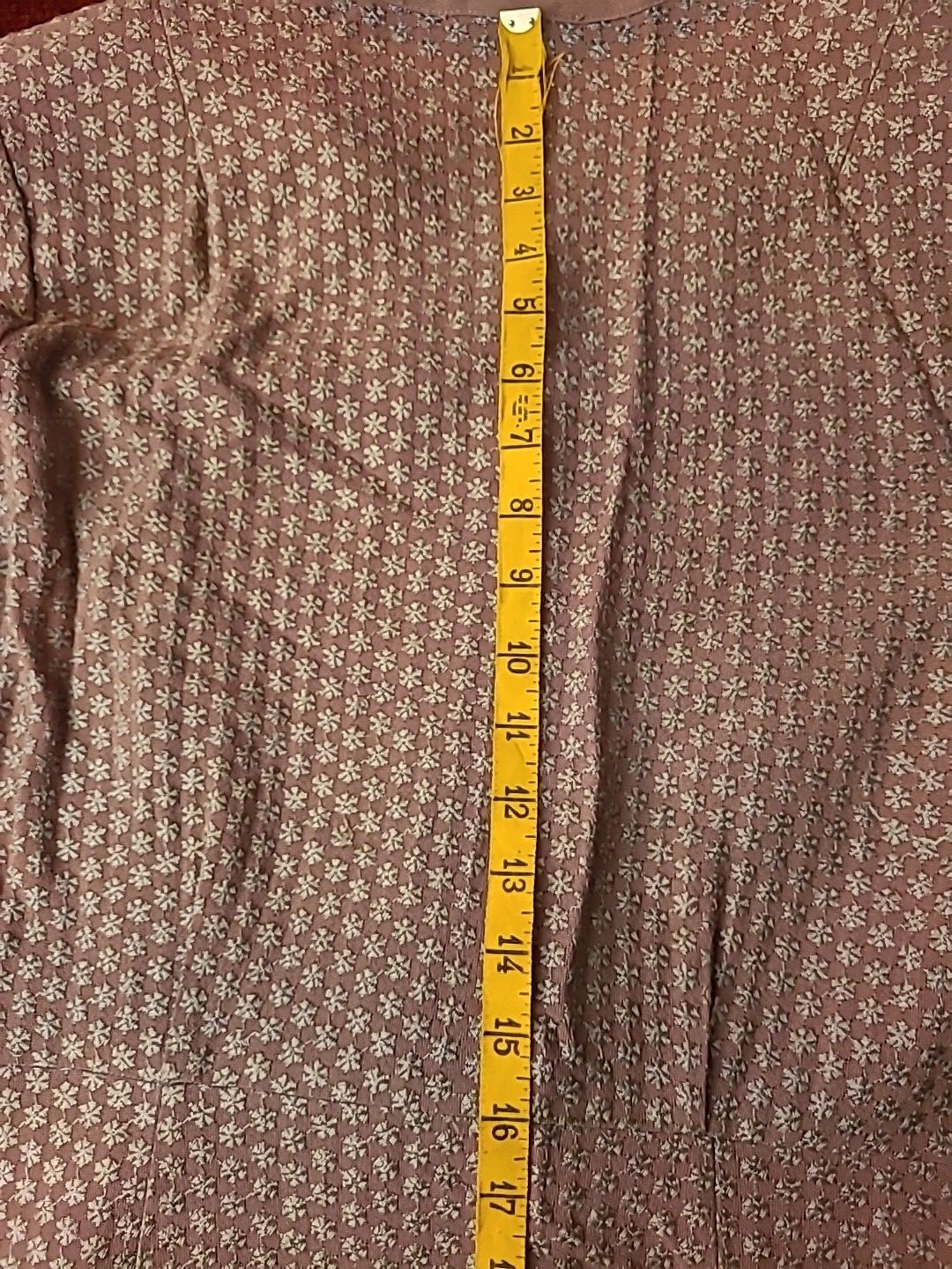 Martha Manning Original Vintage Mauve Dress Faux Two Piece Peplum Short Sleeves