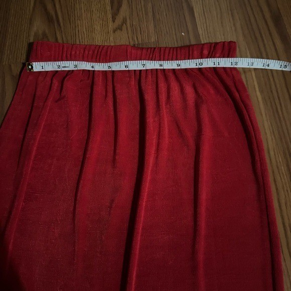VTG Women’s 80’s Fashique Red Fringe Skirt Set Retro Made in USA Flapper Retro