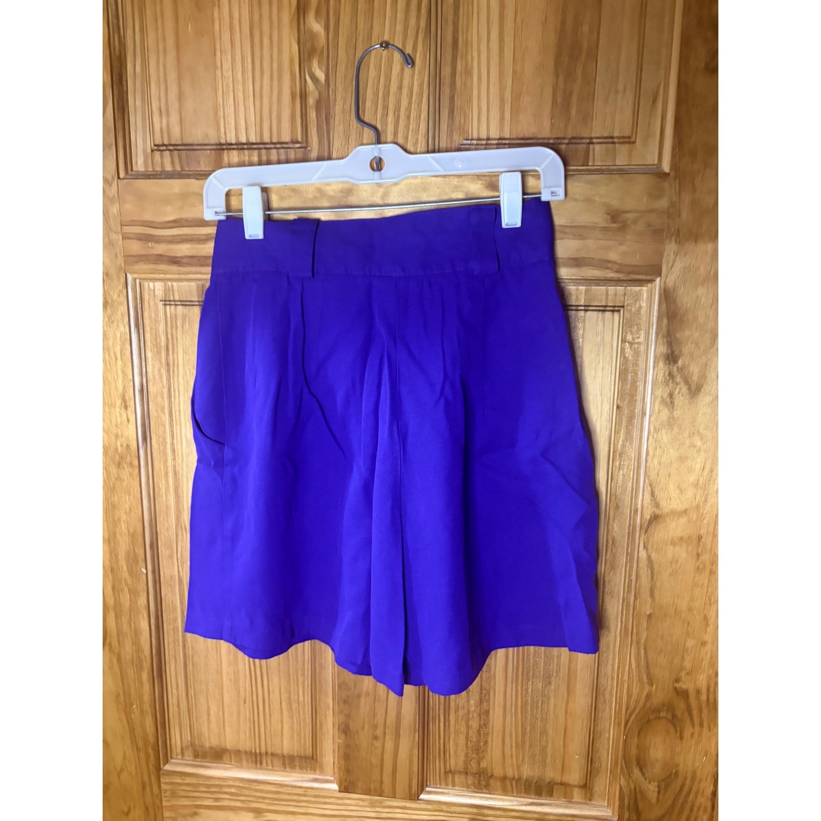 Studio C Vintage High Waisted Pleated Shorts Purple Size 9/10 Retro Made in USA