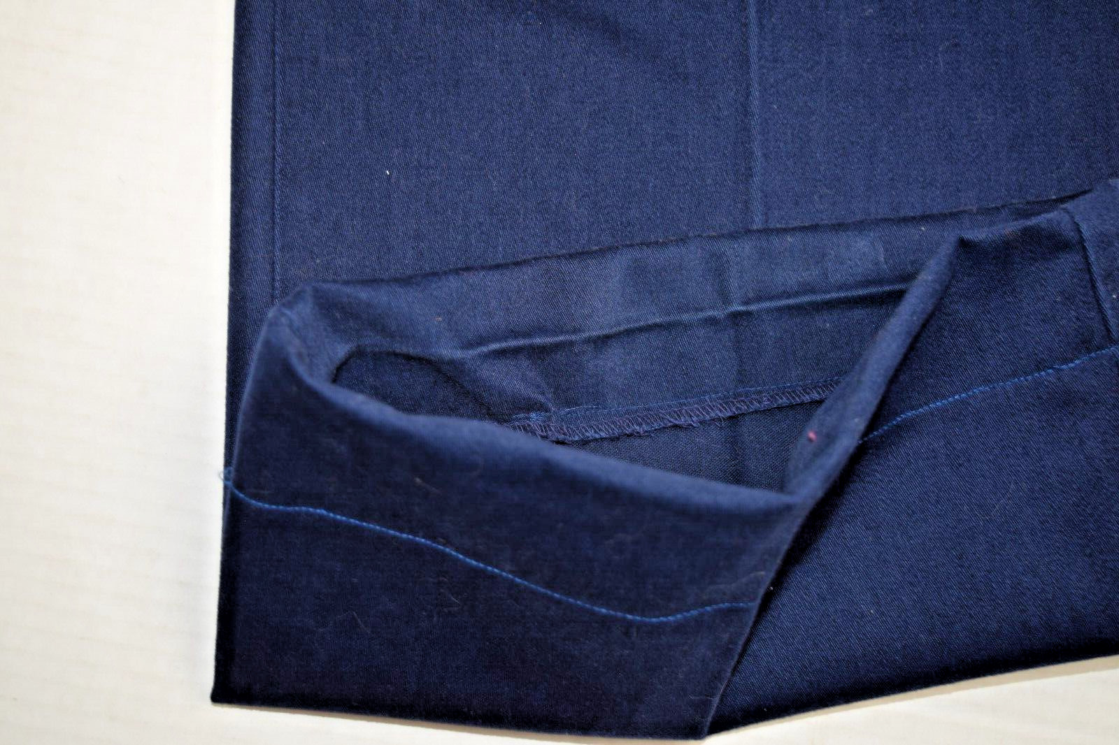 Vintage Pants Bronson of California Size 26 x 32 60s Blue Heavy Fabric Wide Leg