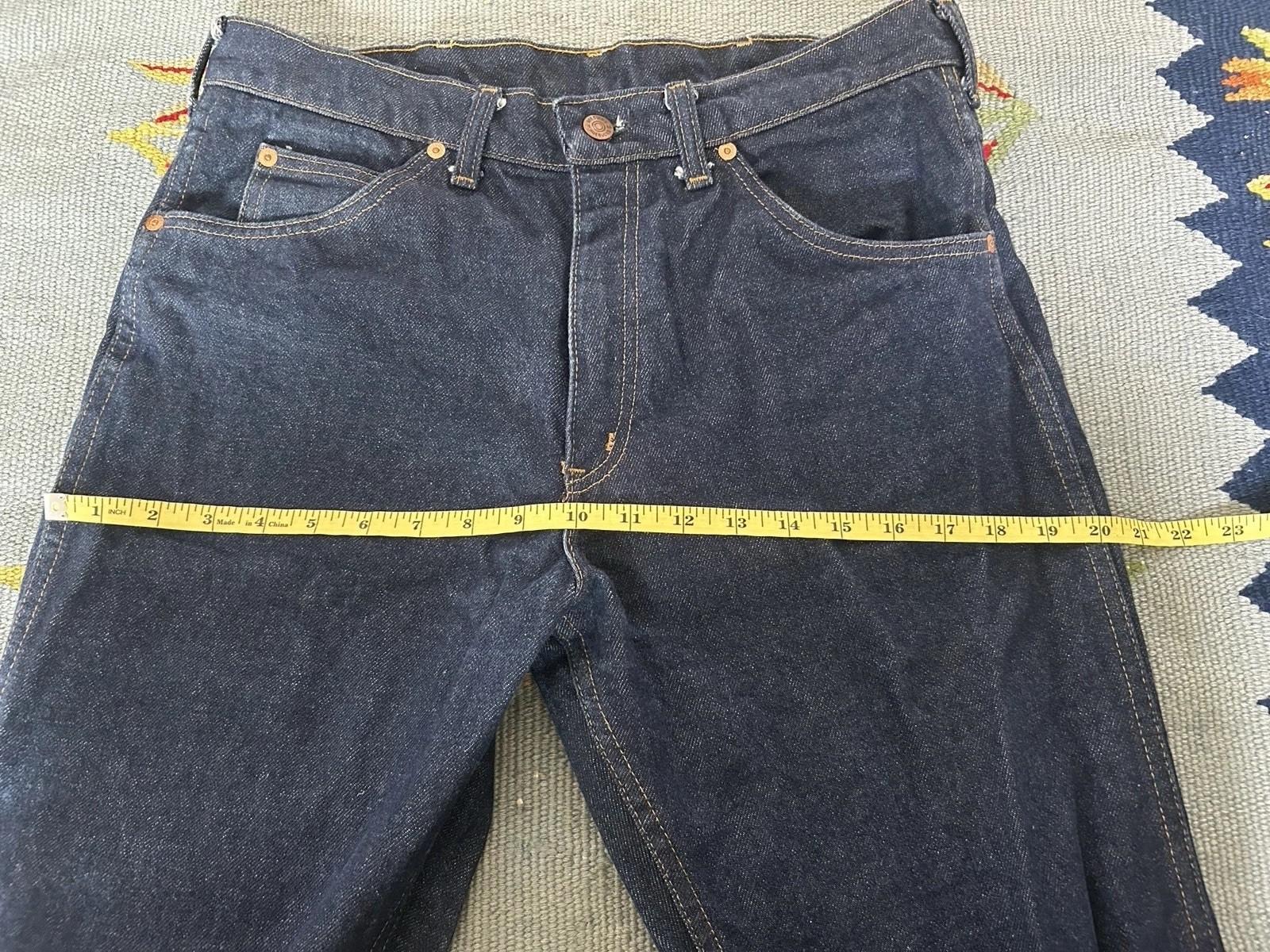 1970-80s ROEBUCKS Dark Wash Boot Cut Jeans – Size 30/32