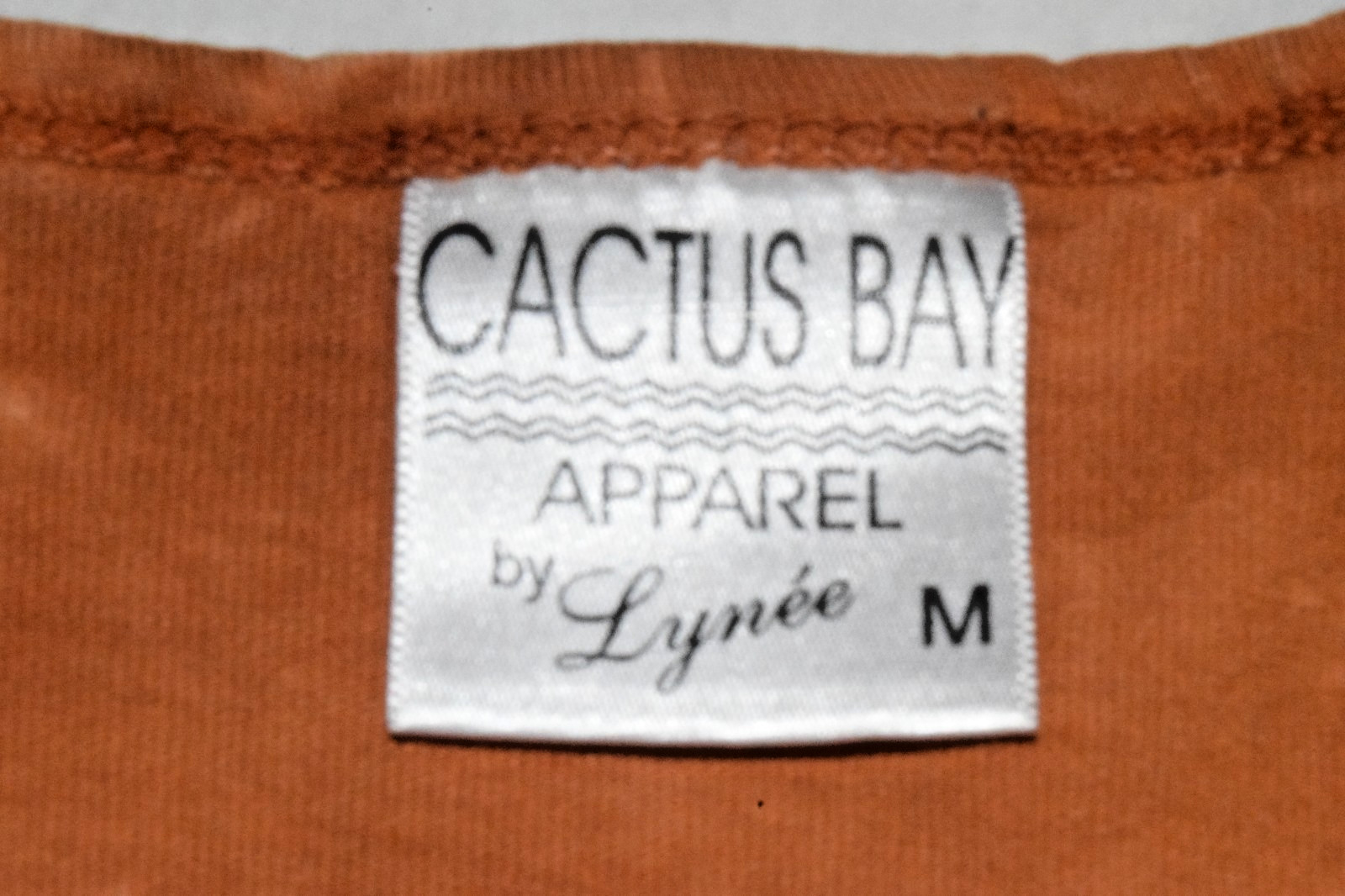 Vintage T-Shirt Size M 90s Cactus Bay Rusty Orange Tie Dye Sedona Made USA