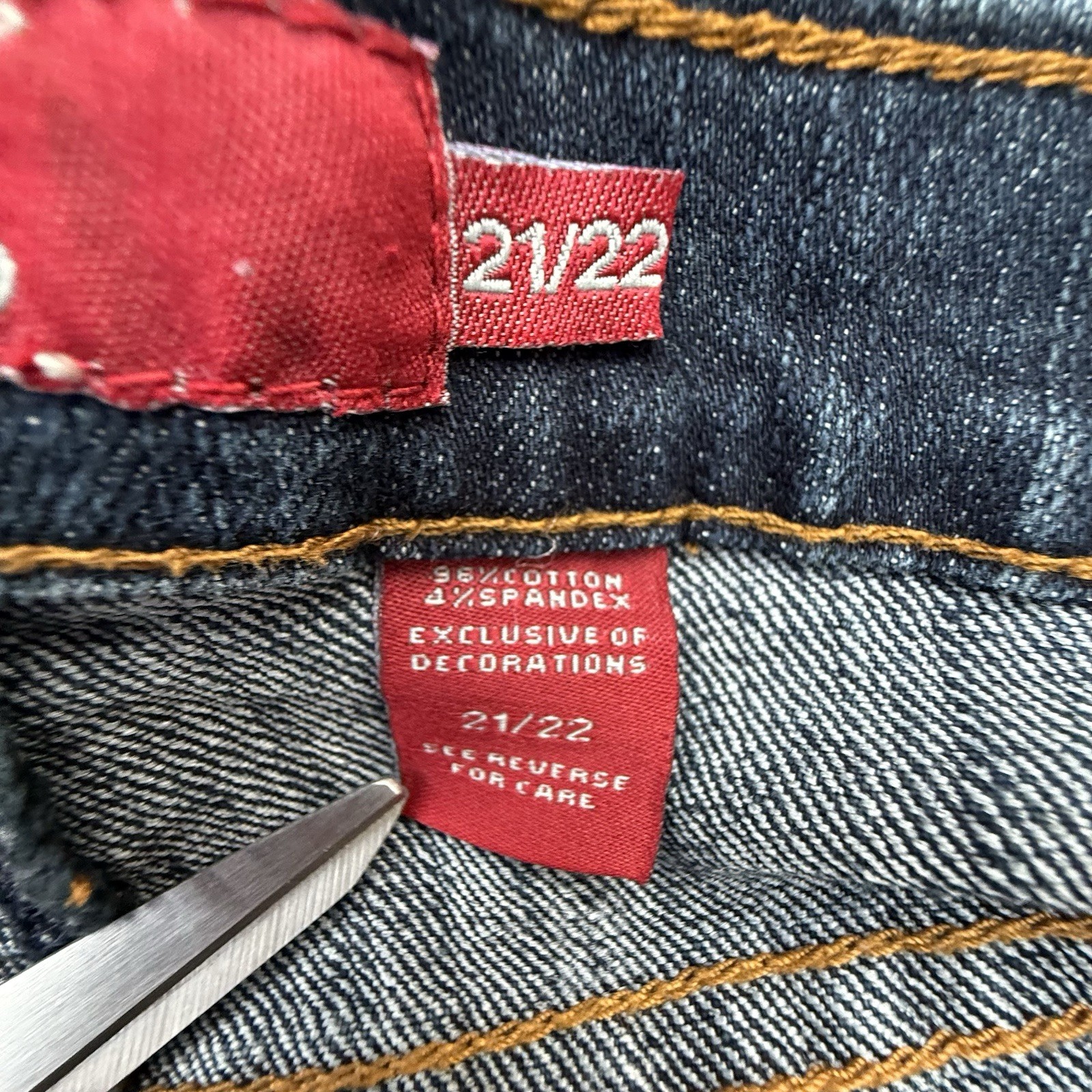 Quality Apparel Women’s Skirt Size 21/22 Jean Skirt Blue Denim