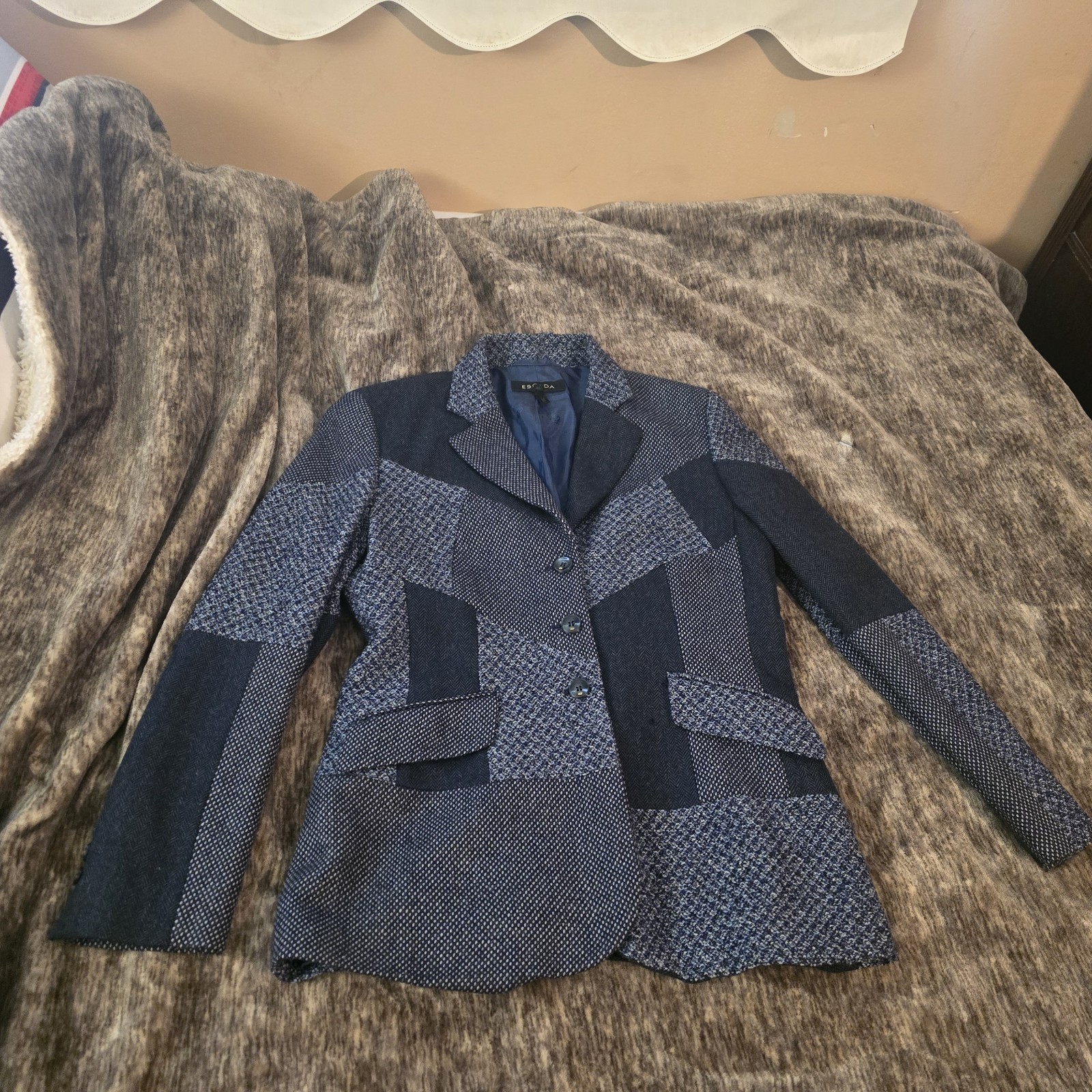 vintage escada patchwork blazer Womens 40 EU/iT