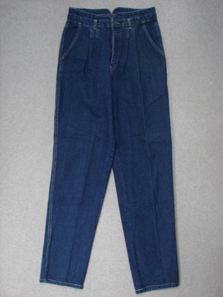 SC01415 VINTAGE 1980s **TRES JOLIE** HIGH WAIST WOMENS JEANS sz11/12 DARK