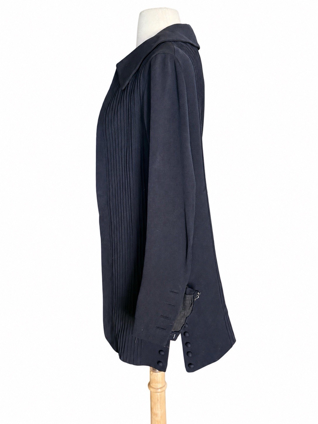 Vintage 1930s Women’s Swagger Coat Navy Blue Paramount Studios 30s Jacket