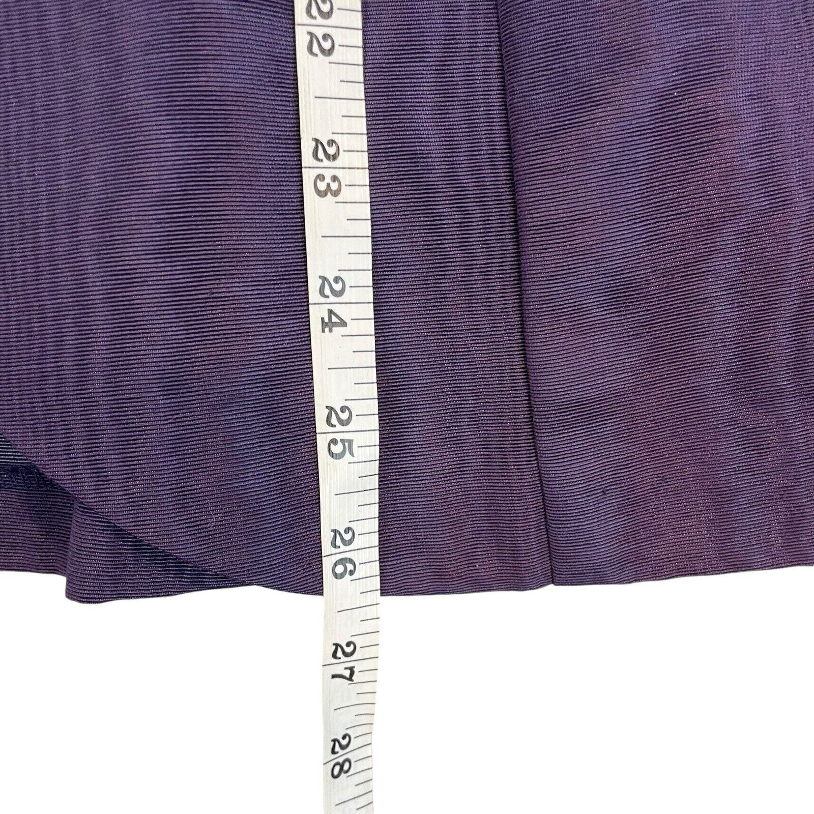 VTG 80s 90s Scott McClintock 2 Piece Skirt Suit Sz 8 Purple Taffeta Lace Collar