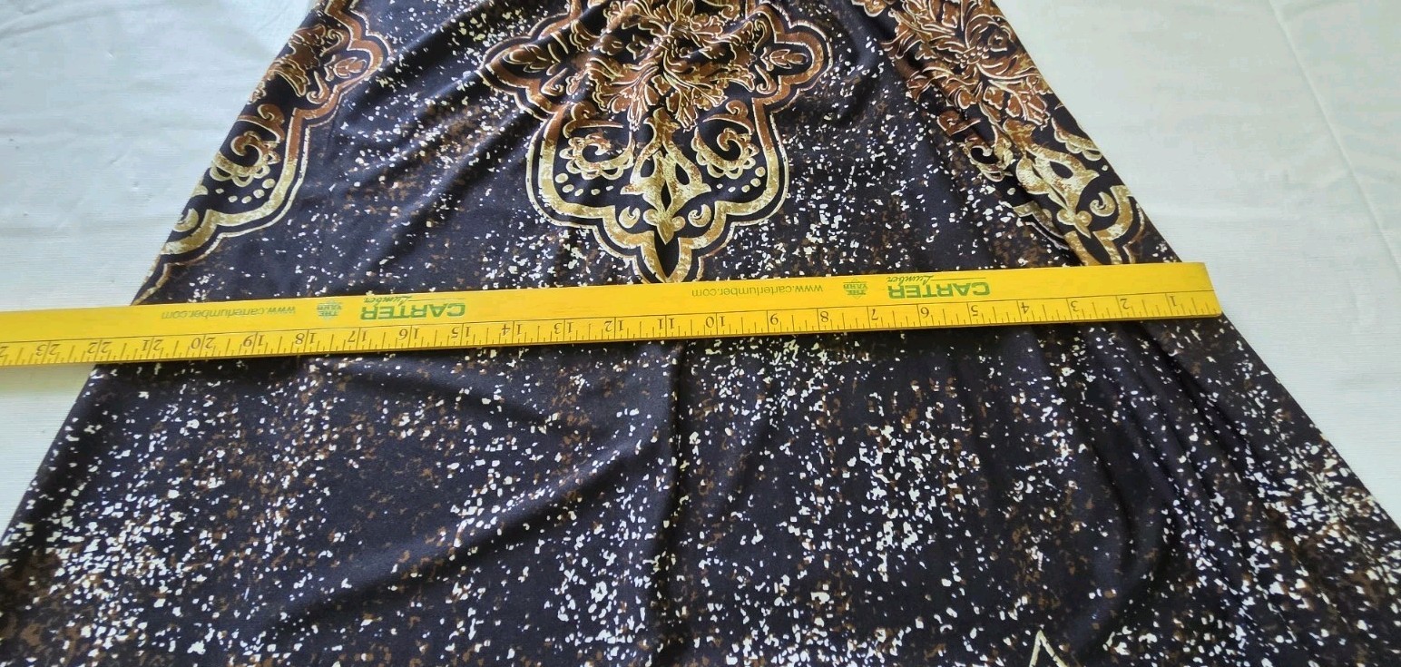 Hypnotik Y2K Multi Browns Empire Waist Halter Dress Paisley Boho Hippy Sz M