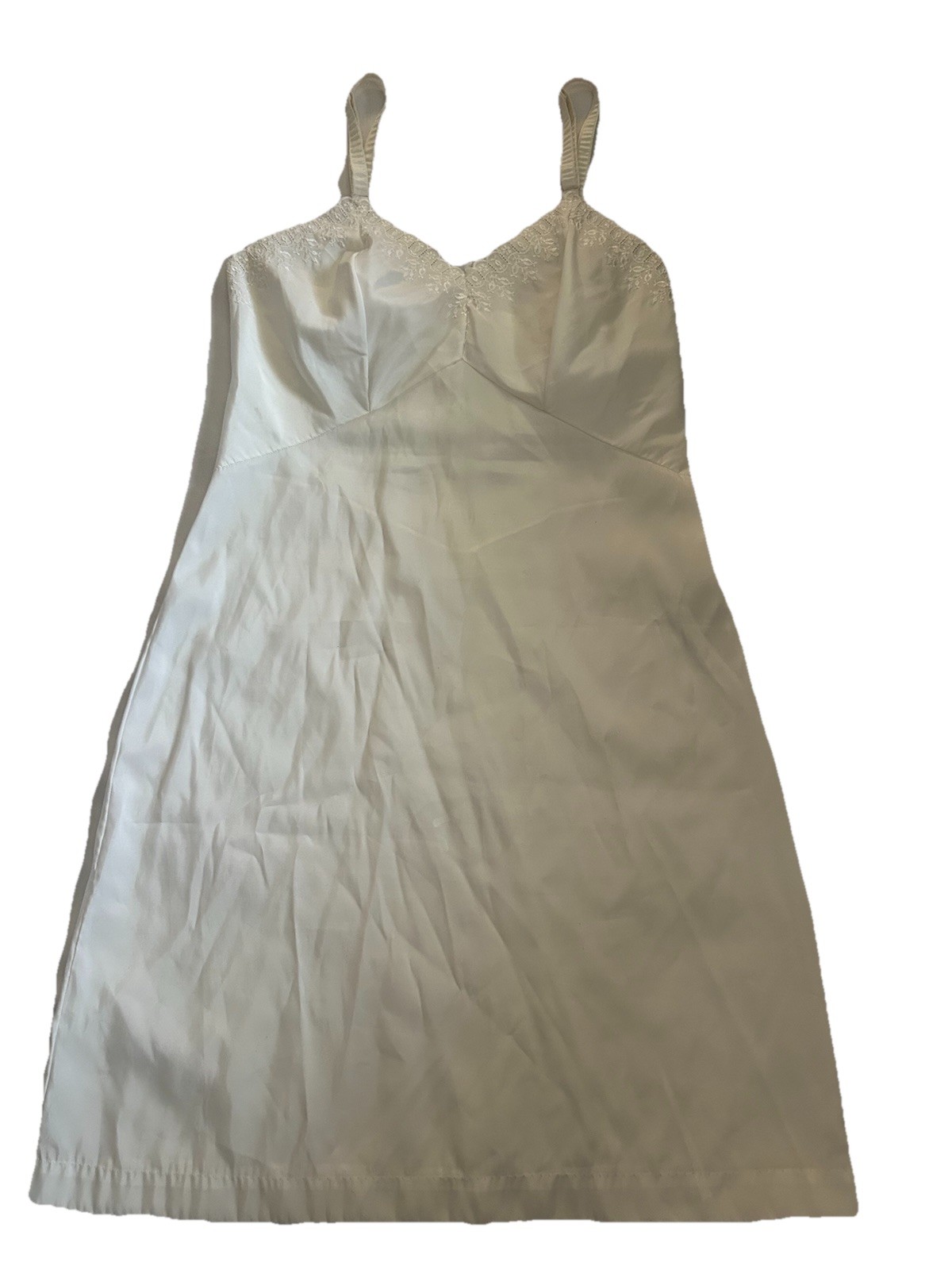 Vintage Carol Brent Full Slip Size 34 / 12 Side Zipper Polyester Nylon