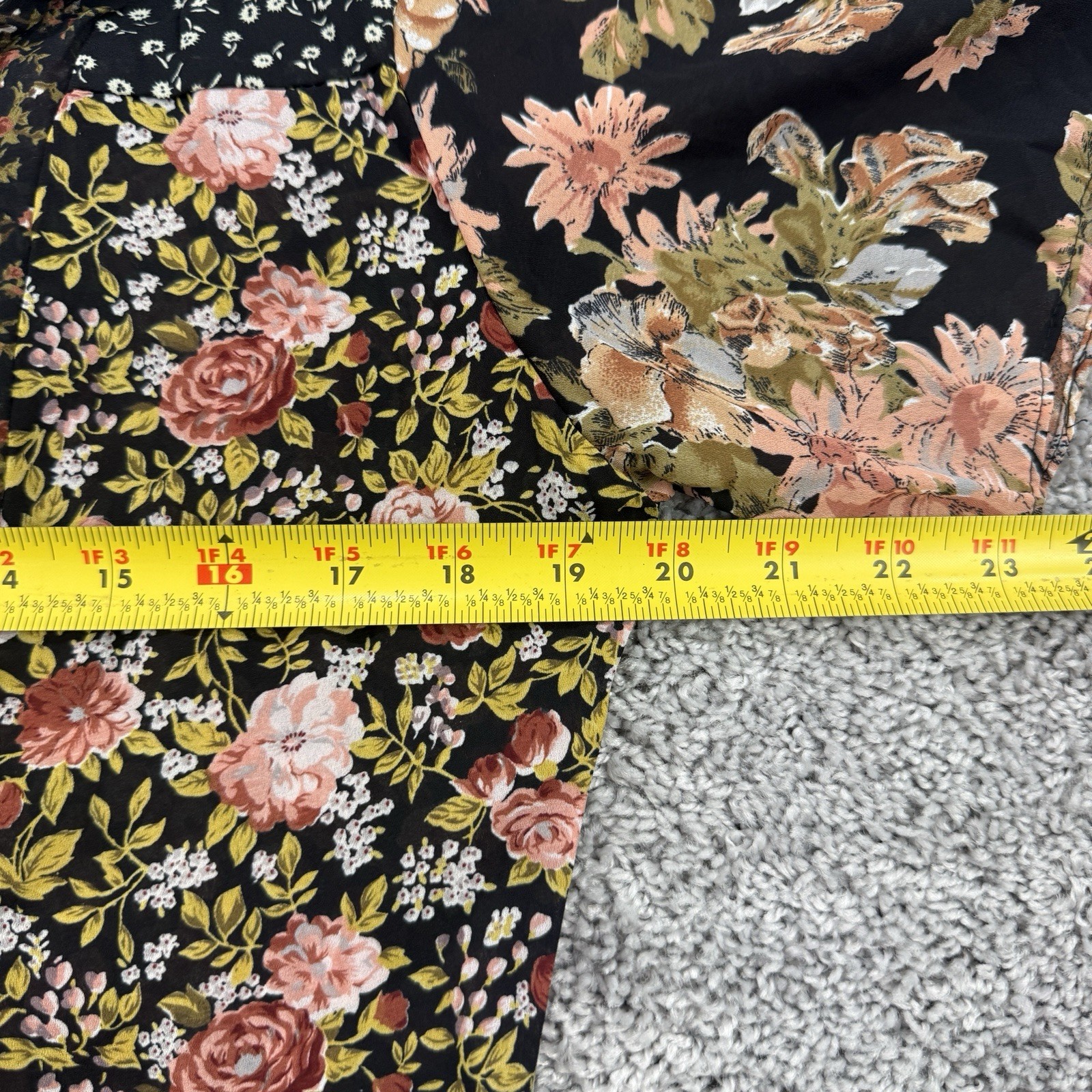 VTG 90s Express Patchwork Maxi Dress M Country Prairie Cottagecore Forest Fairy
