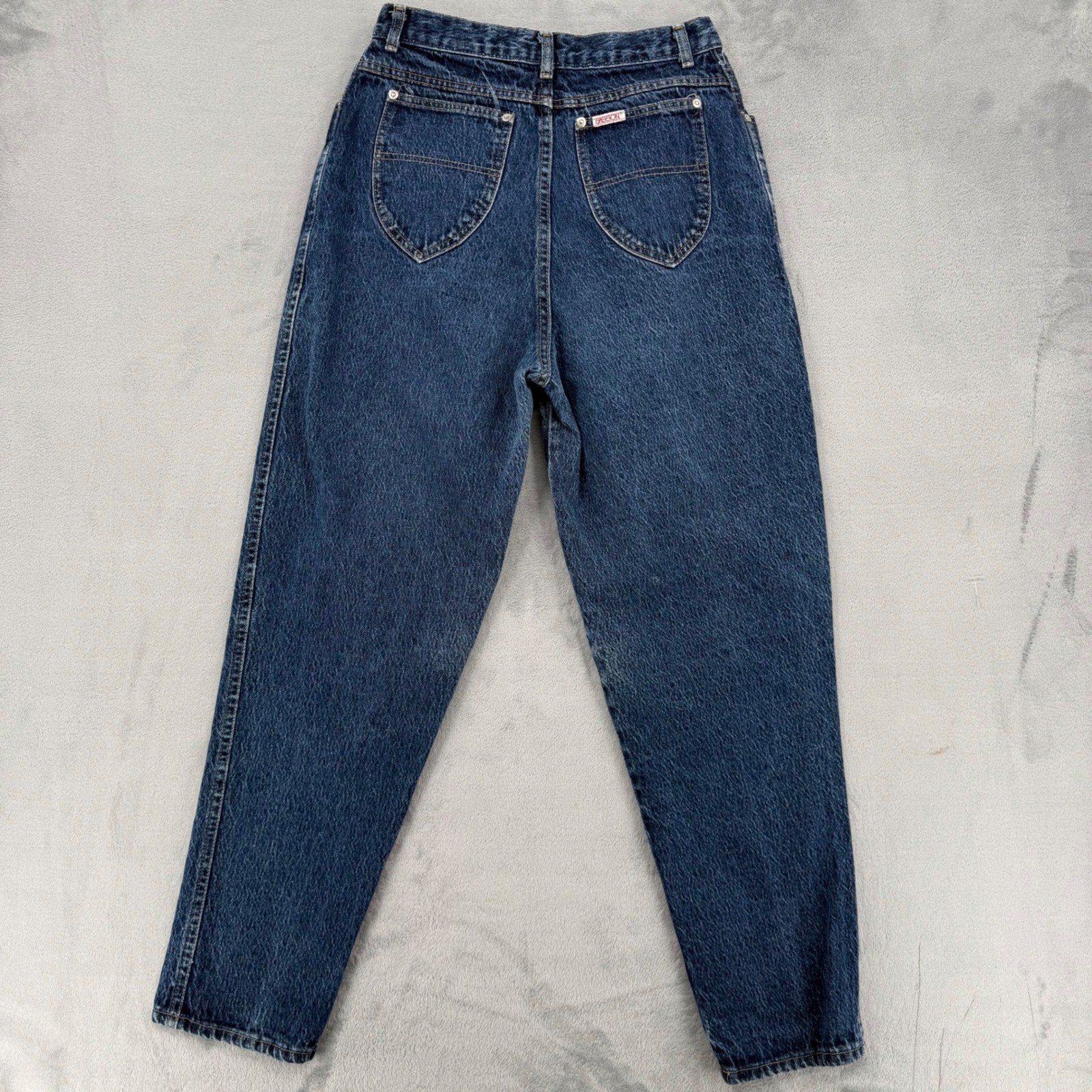 Vintage Sasson High Waisted Mom Jeans Denim Made in USA Tapered Leg Size 27?