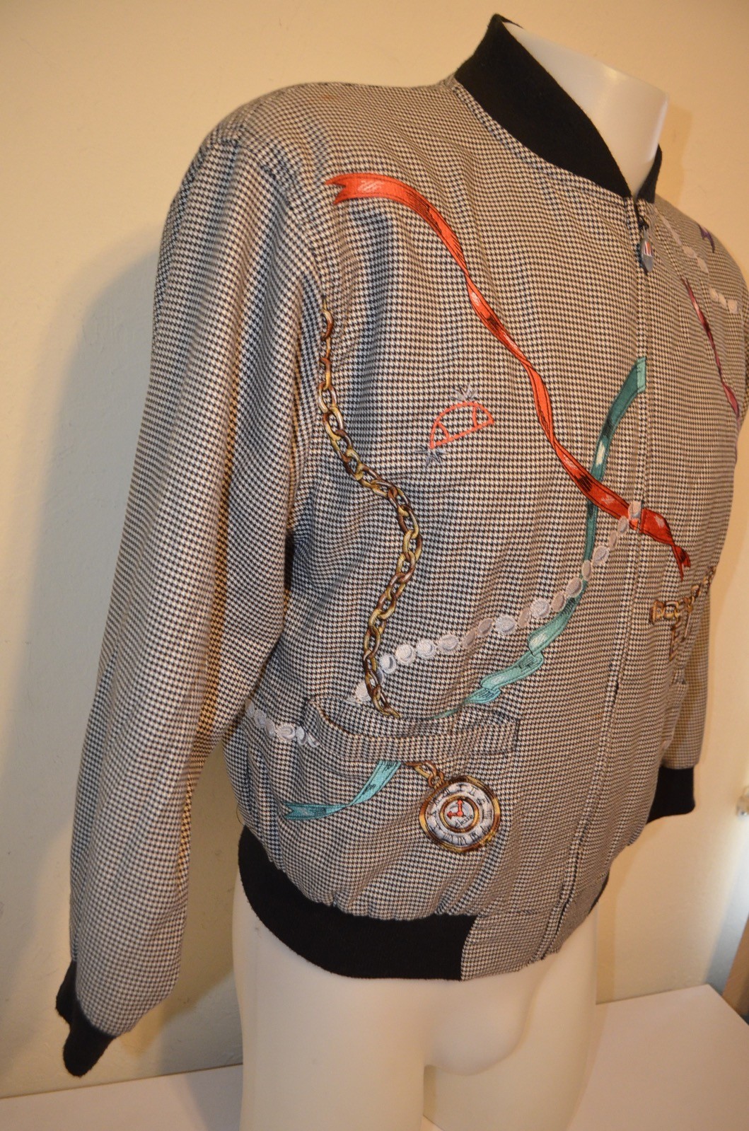 Ellesse All Over Hip Hop Fancy Indie Punk New Wave Party L Jacket VTG 80s 90s
