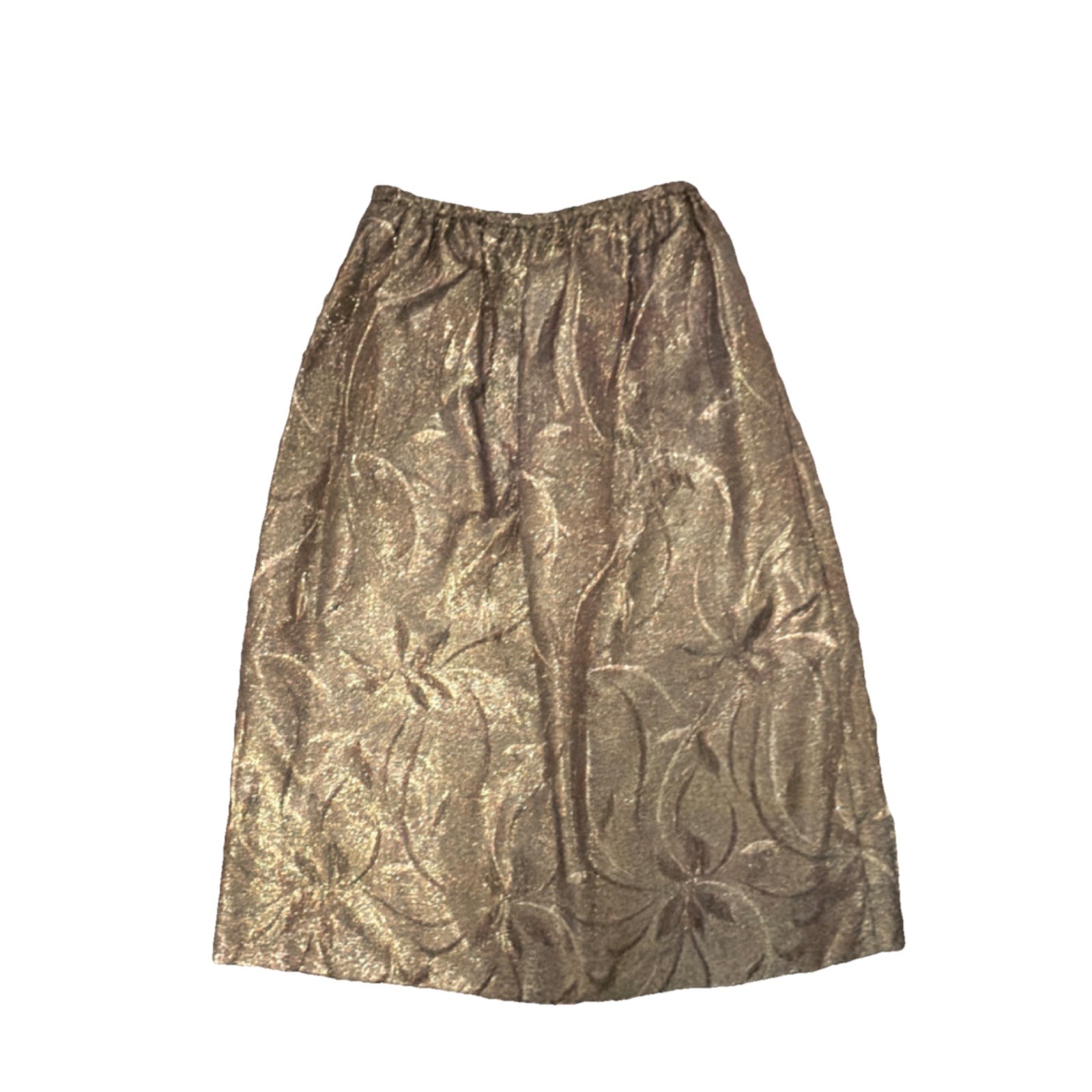 VTG Lorrie Kabala 80s Metallic Gold Brocade Skirt Suit Set 6 Prom Party Mob Wife