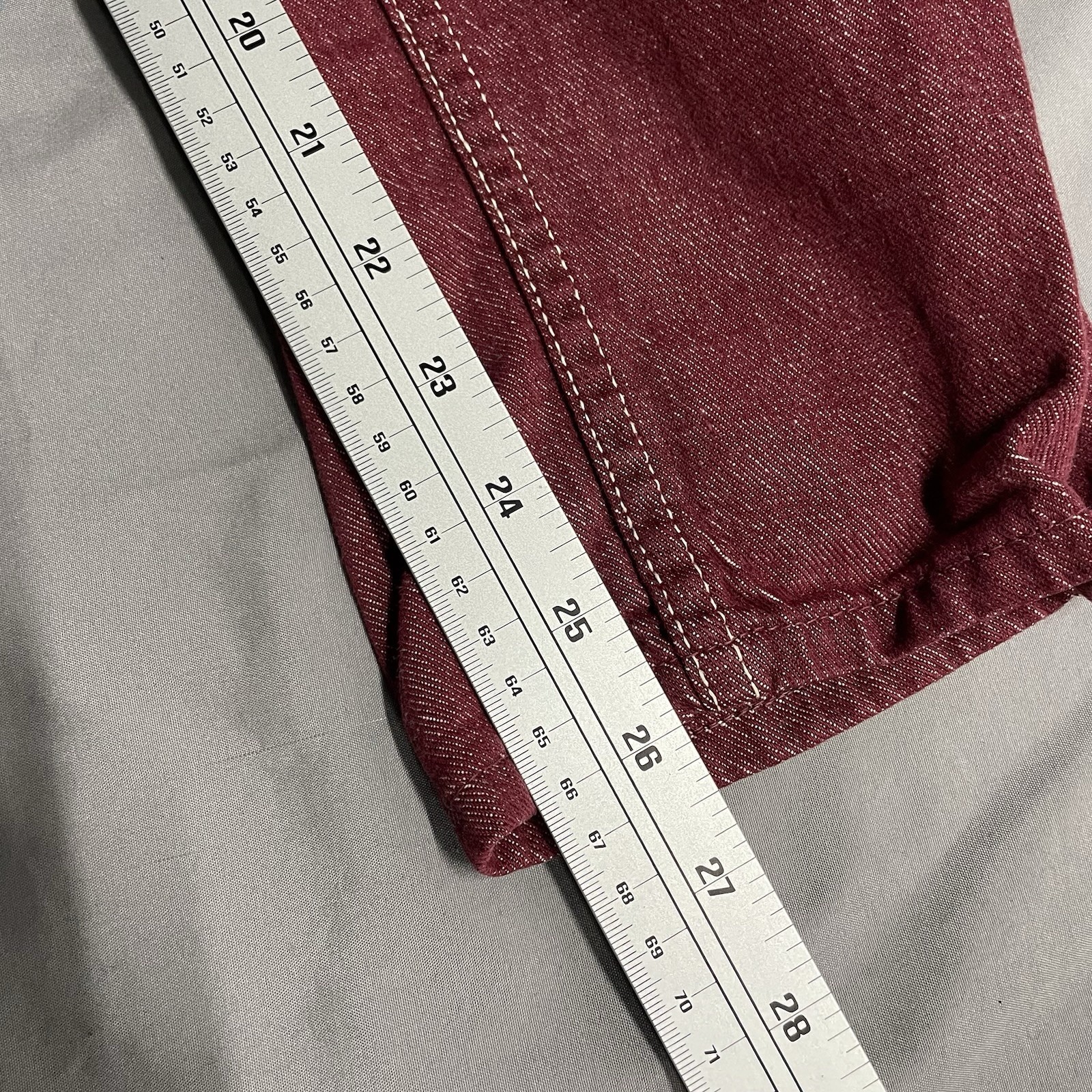 Vtg 50’s 60’s Misses Wrangler Sanforized Women’s Denim Jeans Maroon 24×26 14 USA
