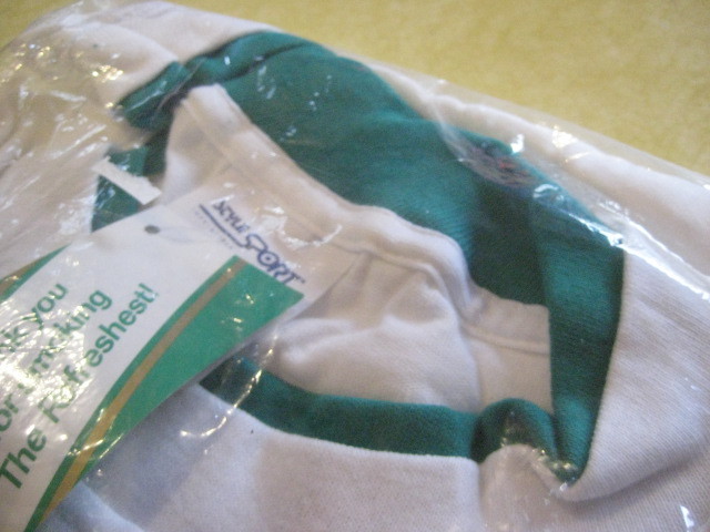 VTG.1990’s (USA) „SALEM MENTHOL CIGARETTES” Size XL Green-Trimmed T-Shirt (NIP)