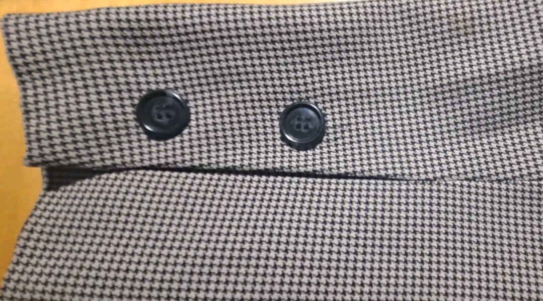 Vtg 90s Bisou-Bisou Michele Bohbot Bergdorf Goodman HoundstoothCheck Blazer 10