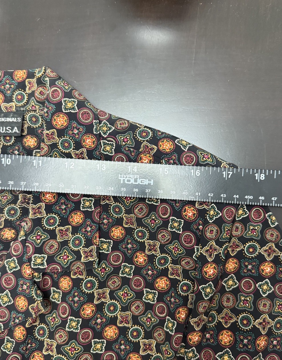 Vintage Breli Originals Dress Womens 16Paisley Belted Made USA 80s