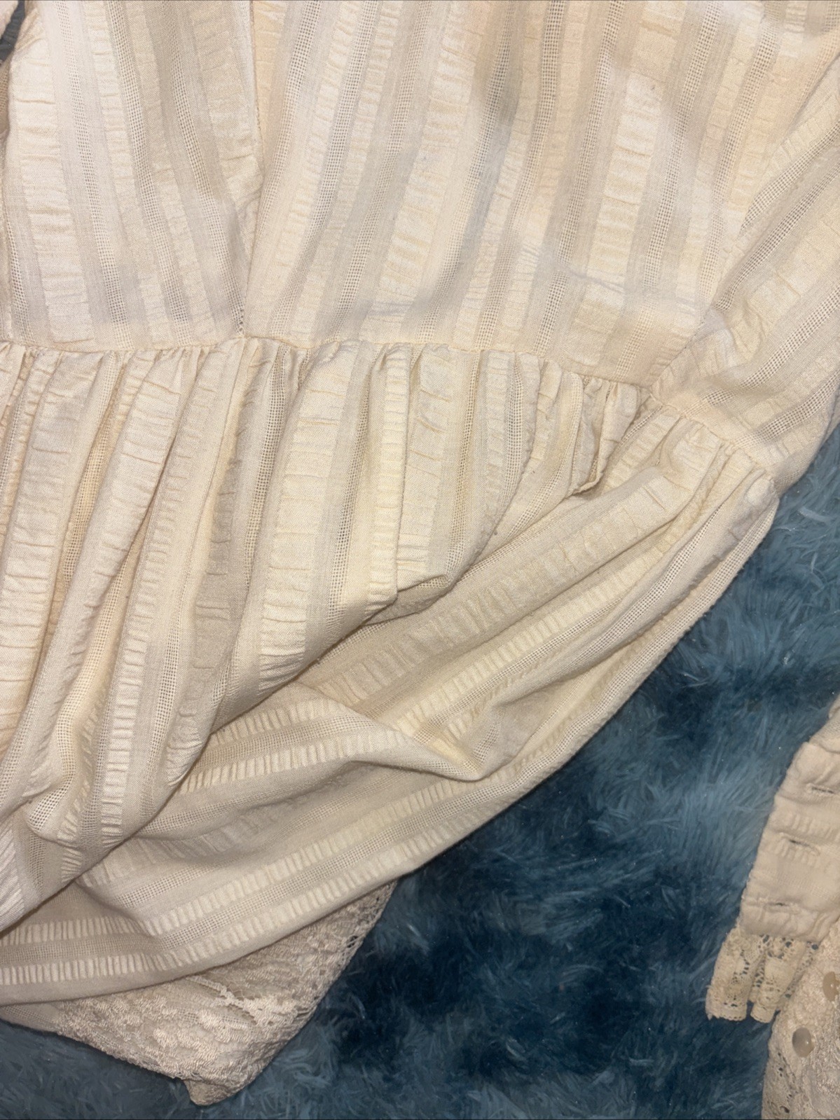 Vintage Prairie Dress Cottagecore Boho 1970’s Lace Maxi Gunnie