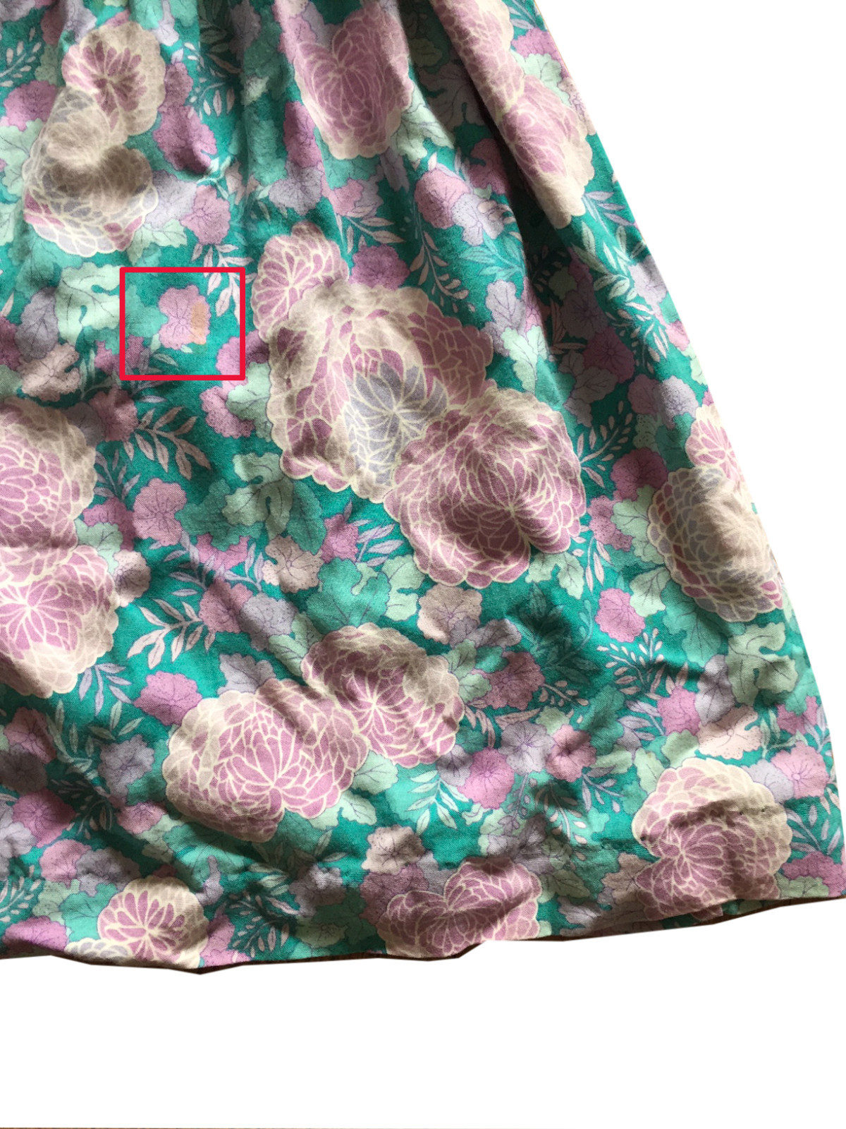 BELLE FRANCE Vintage Dress Floral Print Rayon Drop-Waist Size 10