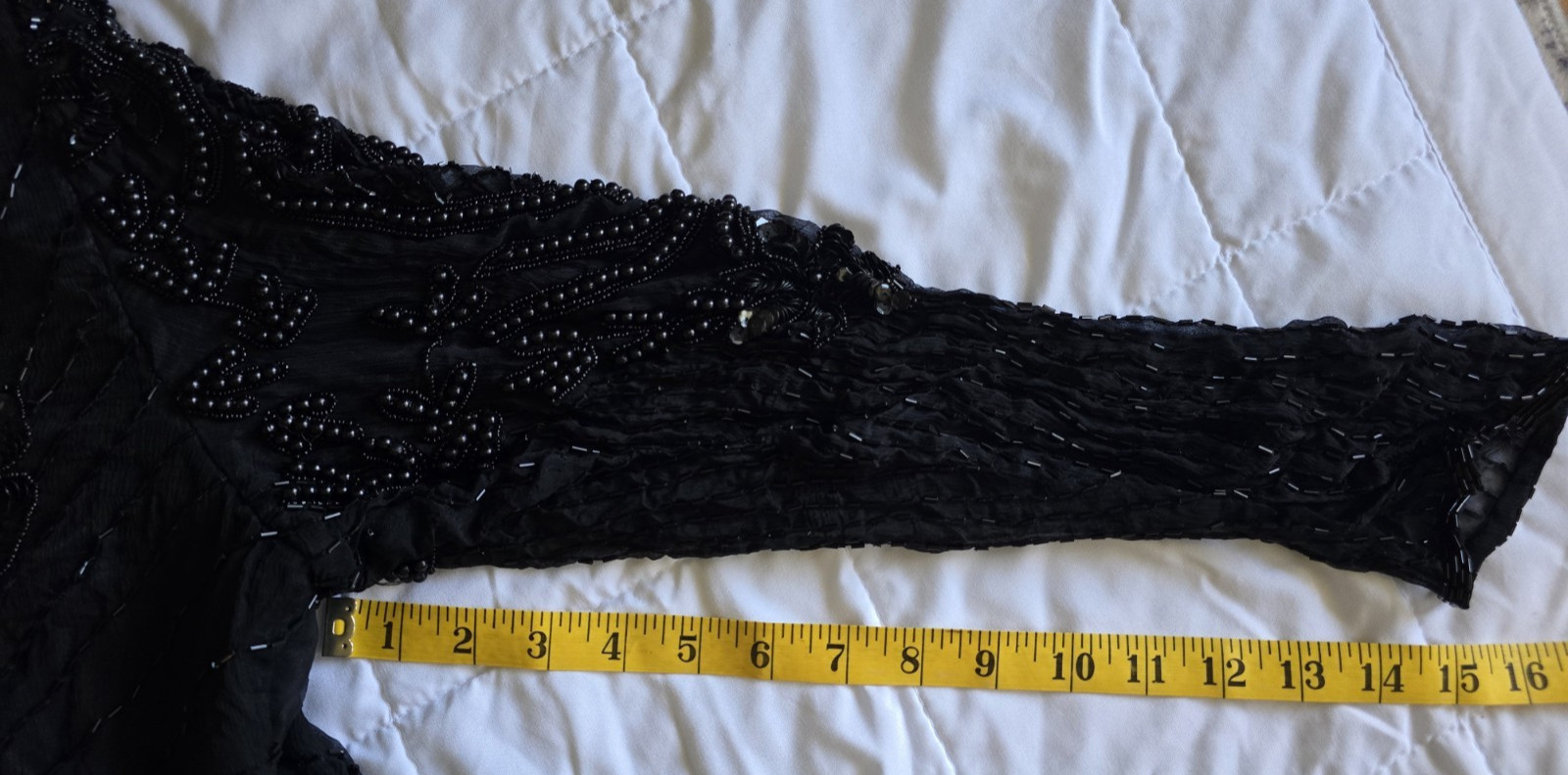 VTG 80’S BEADED SEQUIN EVENING COCKTAIL 2-Piece Top and Skirt XL(no Sz Tag)