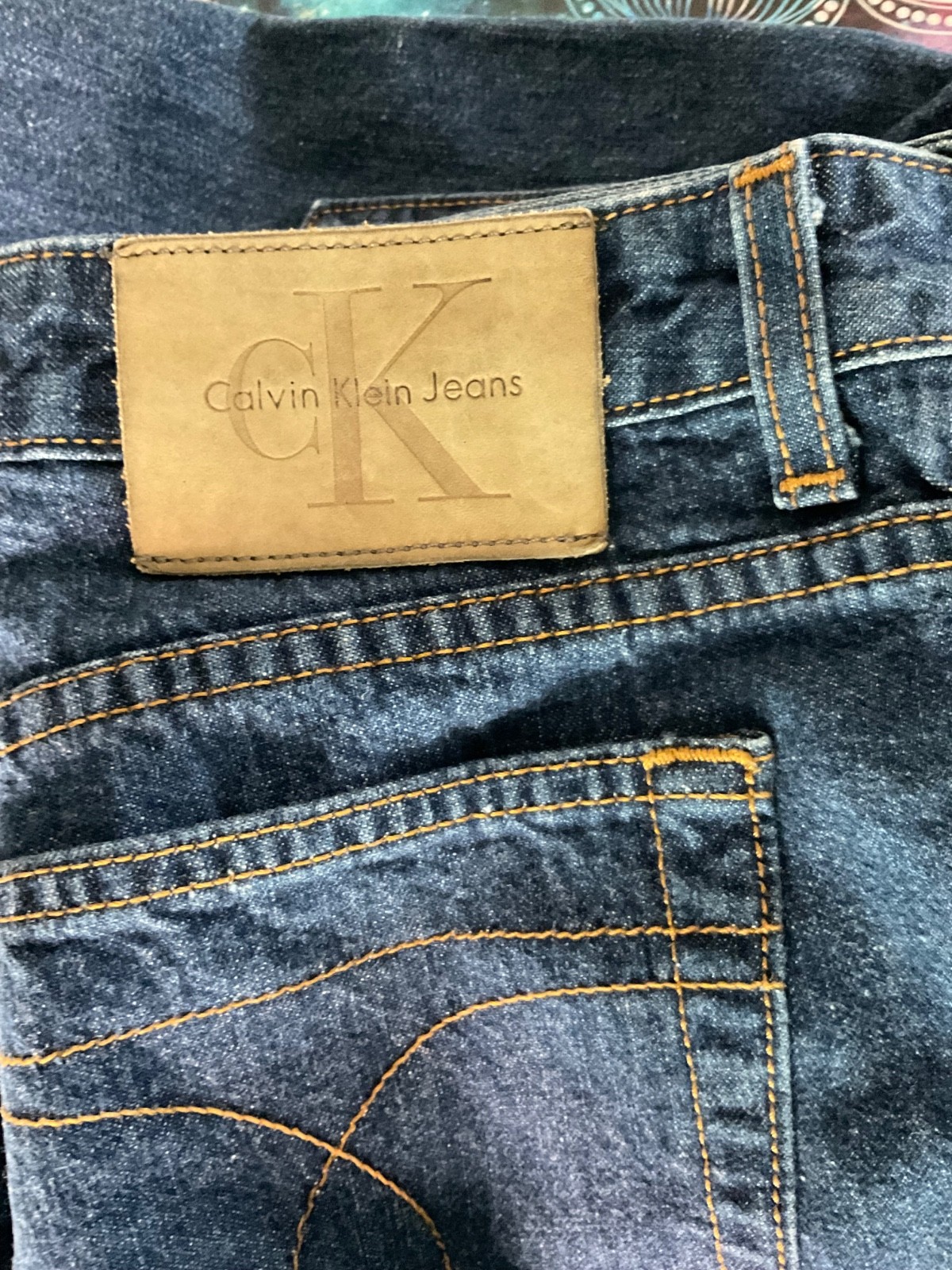 Calvin Klein CK Jeans Size 11 RARE Vintage USA made 100% Cotton Denim UnWorn
