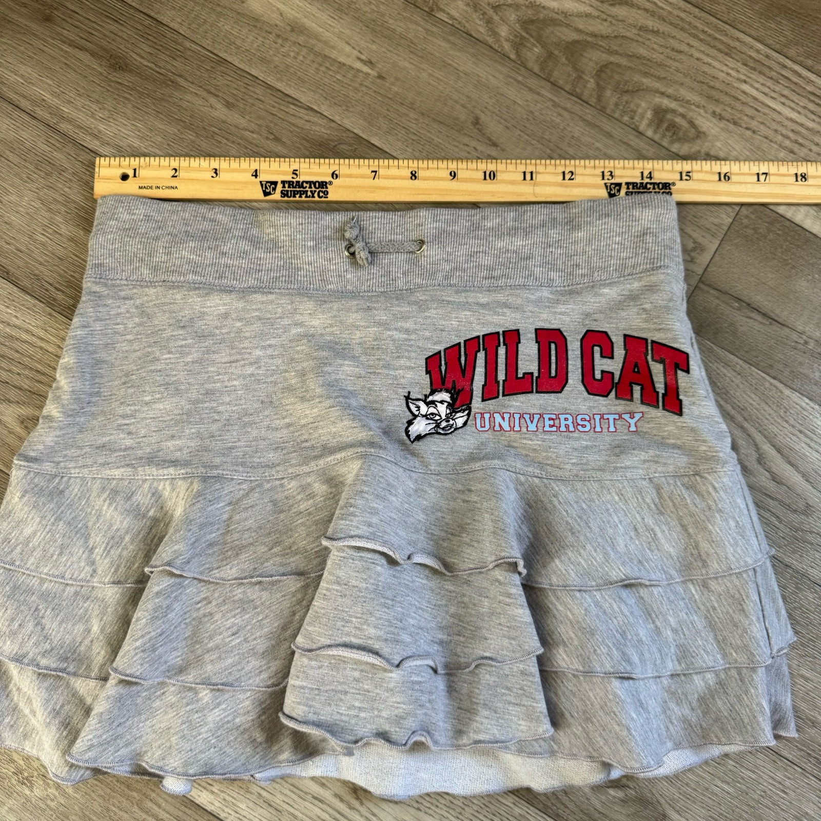 Vintage SKIRTZ by Paula Abdul Wildcats Skirt With Shorts, Size 14/16 Youth