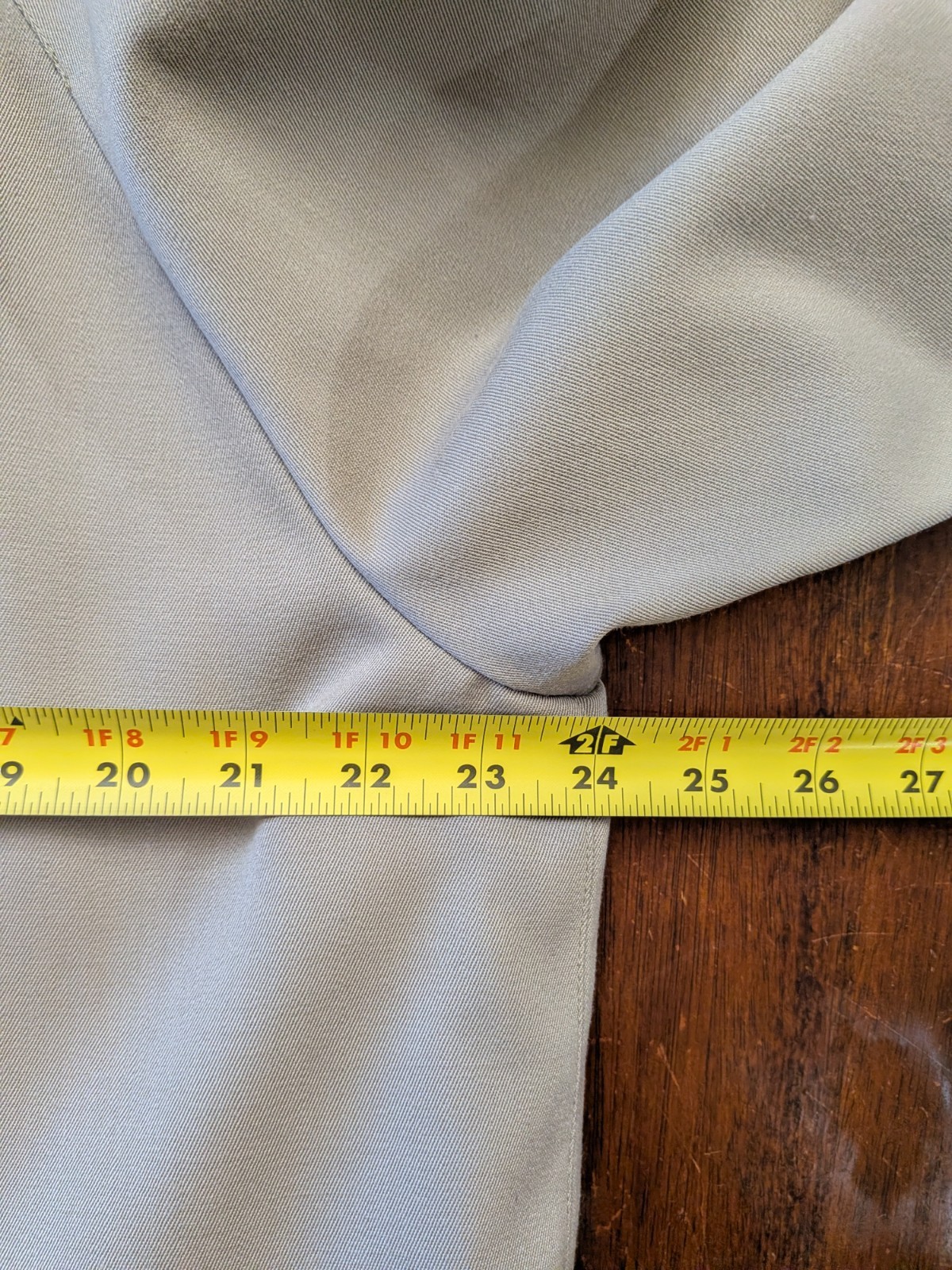 VTG Linda Richards Beige Womens Wool Trench Coat Button Front Duster USA Size 12