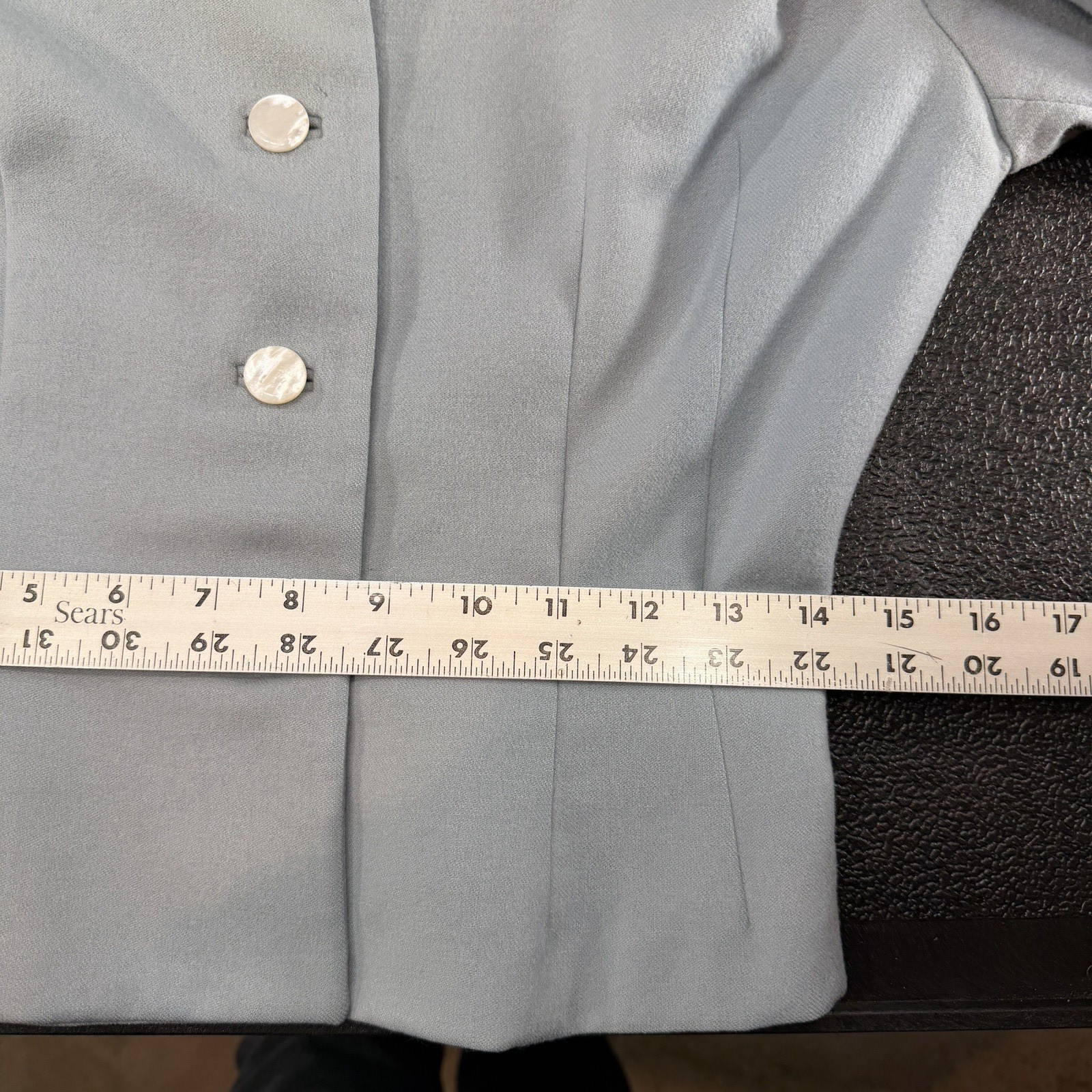 VTG Moordale Junior 50s Wool Jacket Peter Pan Collar Light Blue McEwen Thompson
