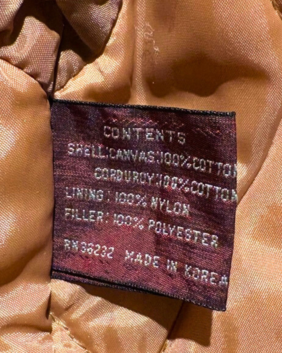 Vintage 80s J Gallery Cropped Bomber Jacket Canvas Corduroy Brown Streetwear S