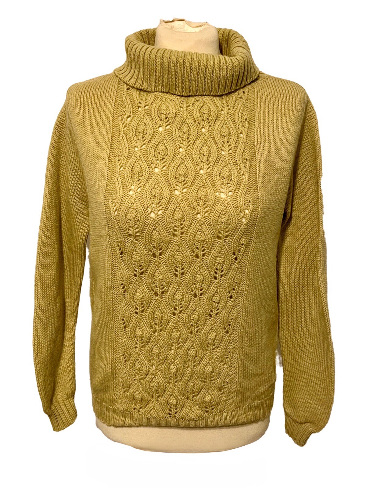Vintage 1960s Sportempos „Has that Suburbia Look” Lime Green Turtleneck Sweater