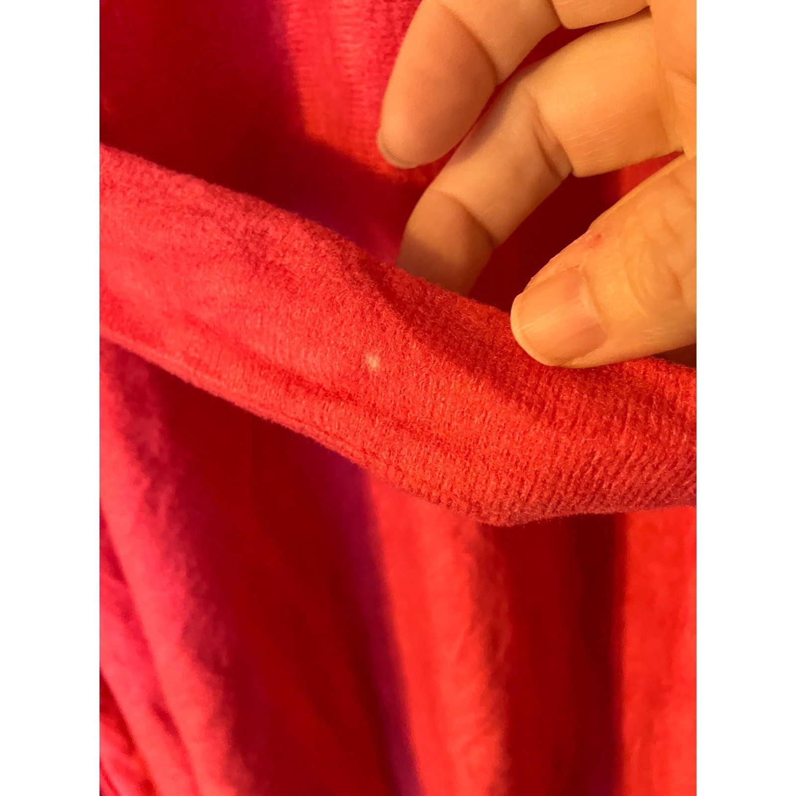 VNTG Adesso! Pink Robe Long Duster Ribbon Trim Belted Hot Pink Stranger Things
