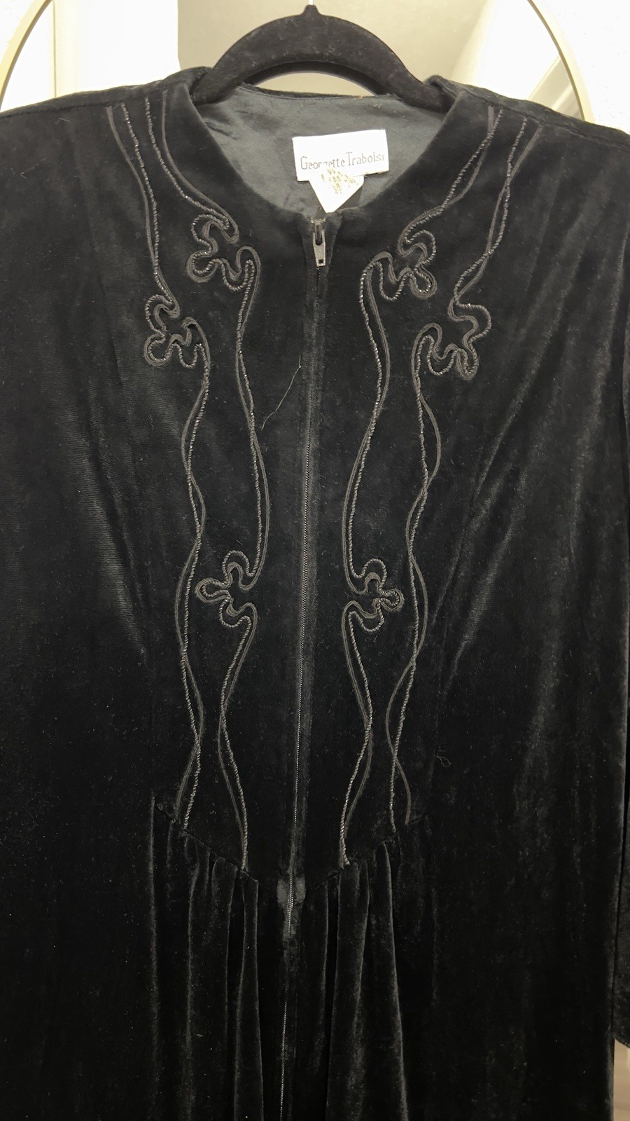 GLAMOROUS VINTAGE GEORGETTE TRABOLSI DRESSING GOWN EVENING Women’s Size S/M