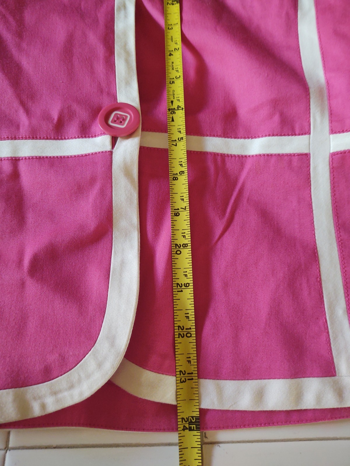 Giancarlo Ferrari jacket Fuscia/White Retro Petite Vintage Career