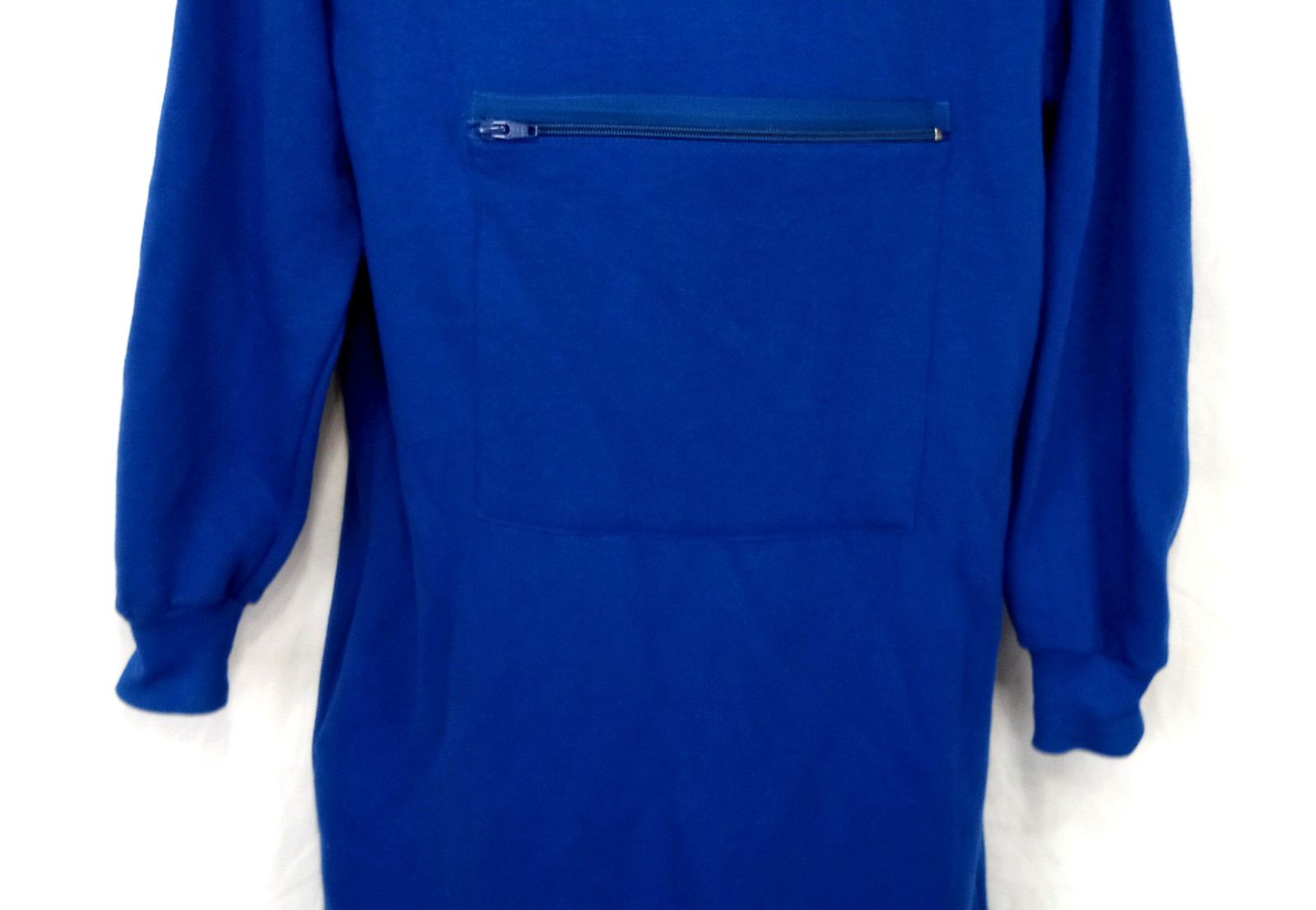 Vintage Pull Over Country Preppy Women’s Royal Blue Utility Dress Turtle Neck