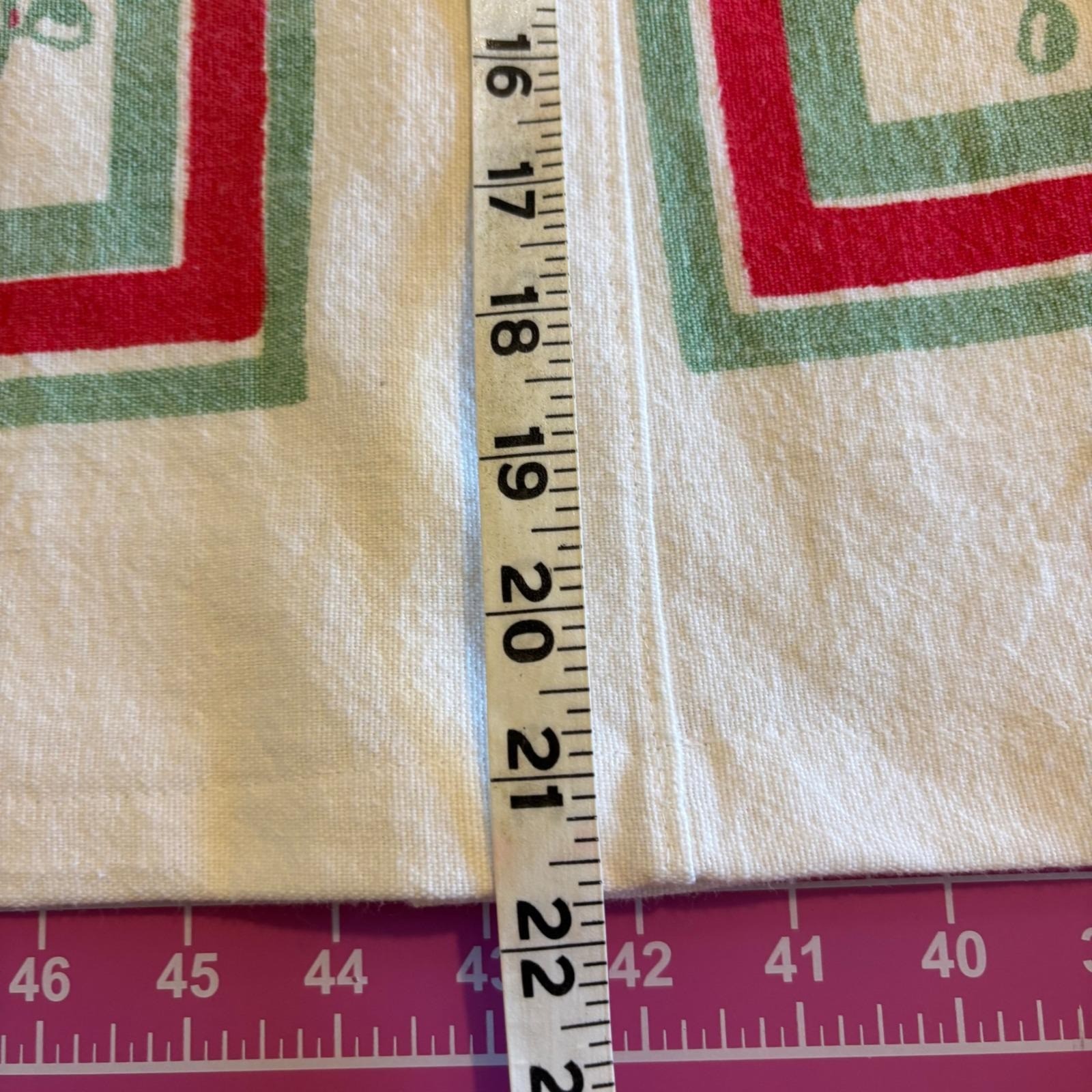 Vintage Upcycled Floral Tablecloth Print Button Up Shirt Red Green White Sz S