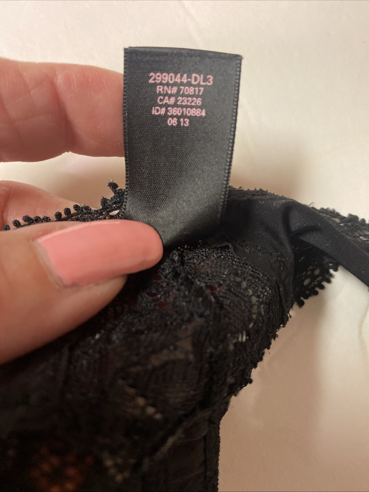 Vintage Victoria’s Secret Panties Thong/Tanga Black Small Nylon Elastane Panty