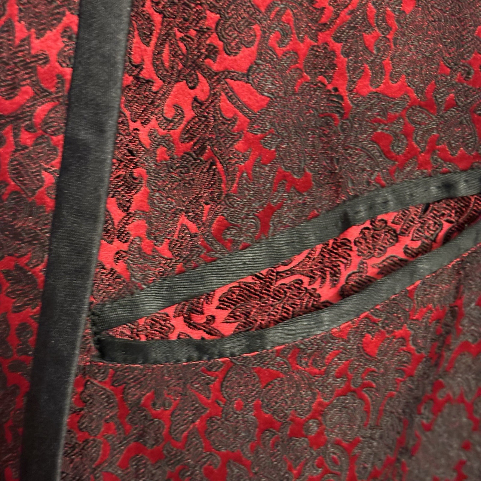 Vtg 1960s Bespoke Hopes Brothers Hong Kong Hilton Smoking Jacket T.K. Stokes