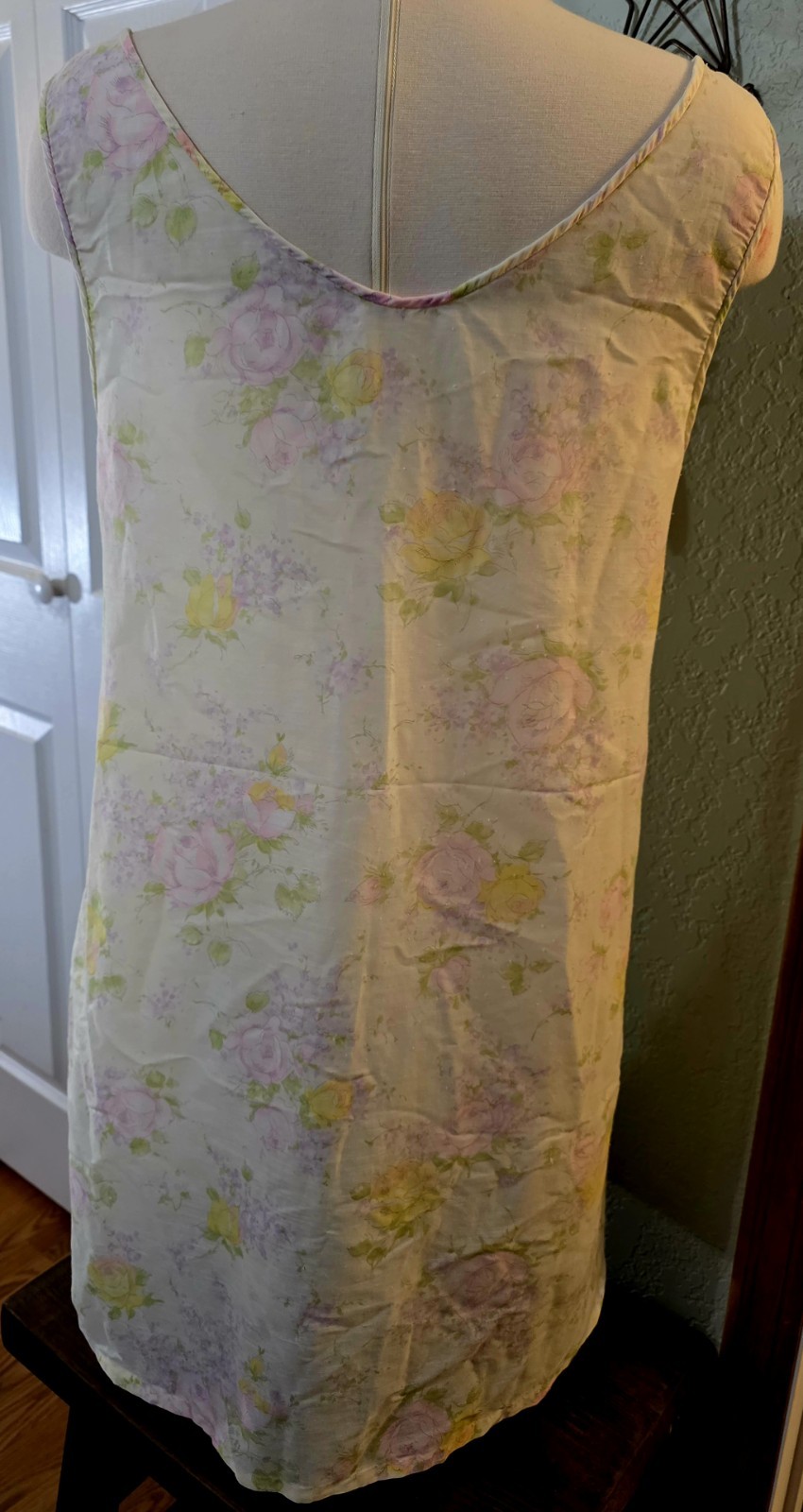 Vintage Altered? Thin Material Nightgown – Sleeveless – Cottage Core. – Granny