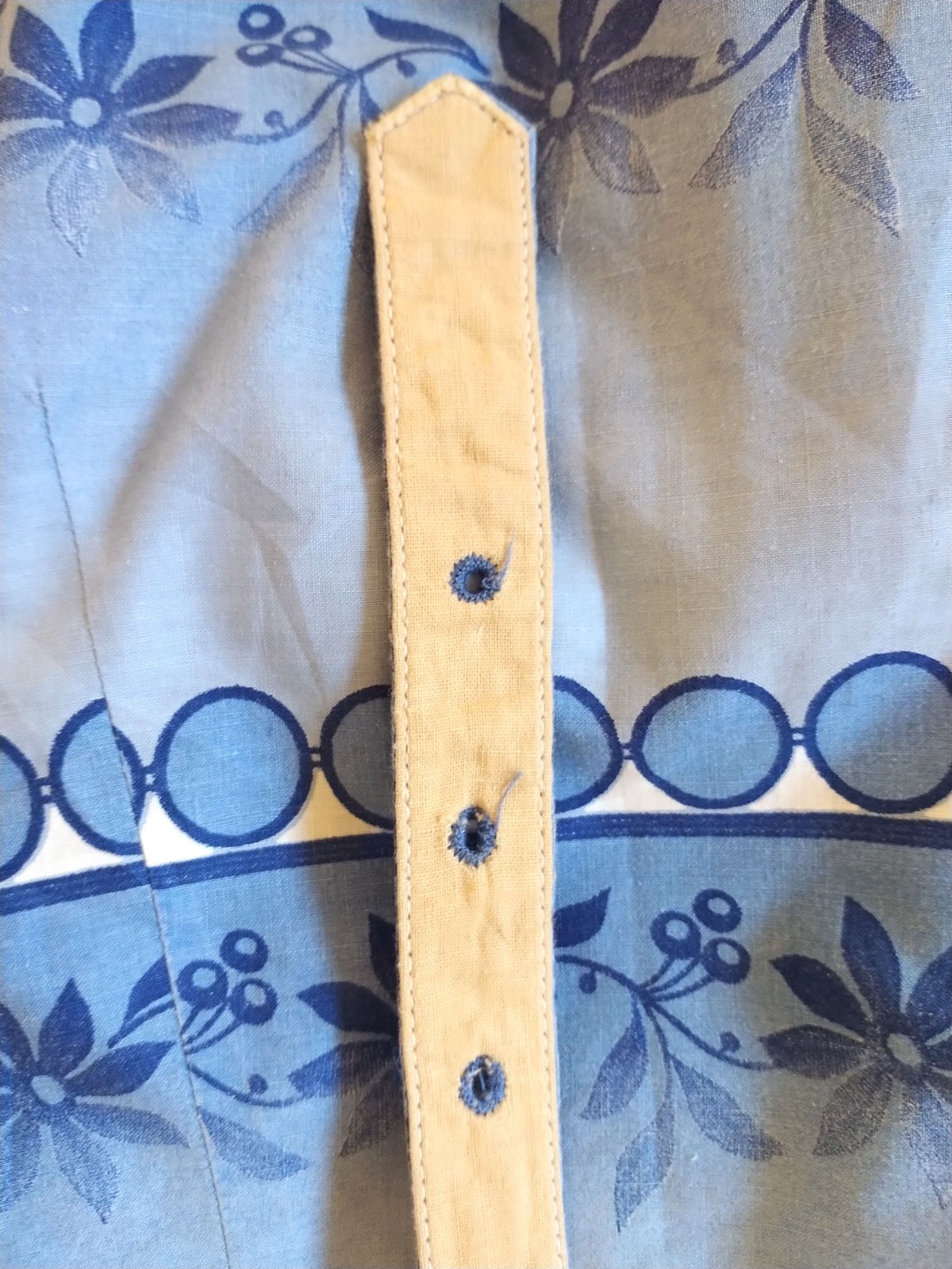Vintage 1950s Vicky Vaughn Sundress and Shirt Set Blue Mid Century Full Skirt