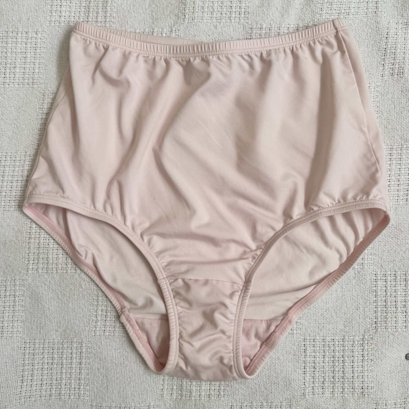 Vintage Warners Baby Candy Pink Panties Size M 6 Brief Silky Sissy Granny 06173