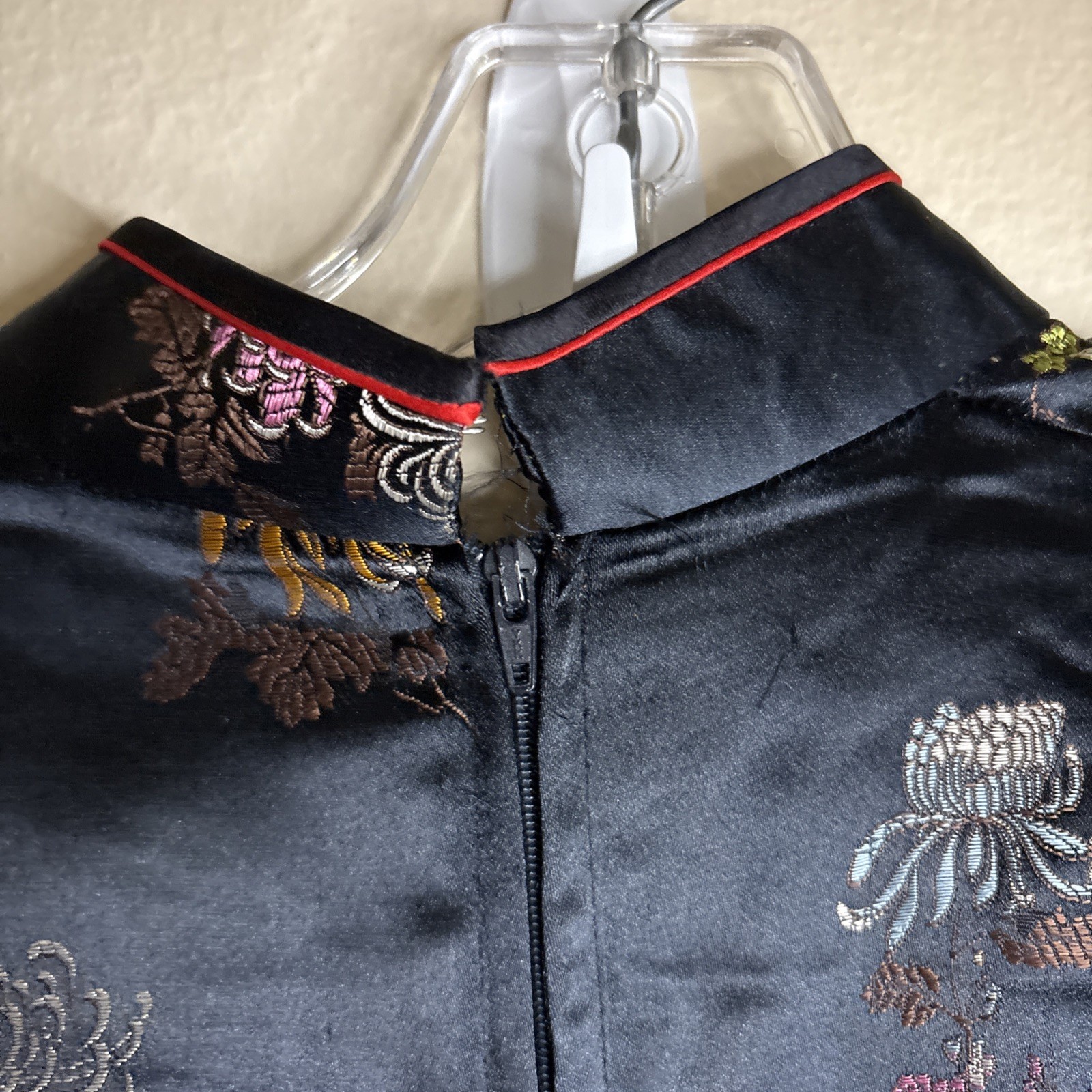Vtg Oriental S.F. China Black Dress Womens Asian Kimono – 42